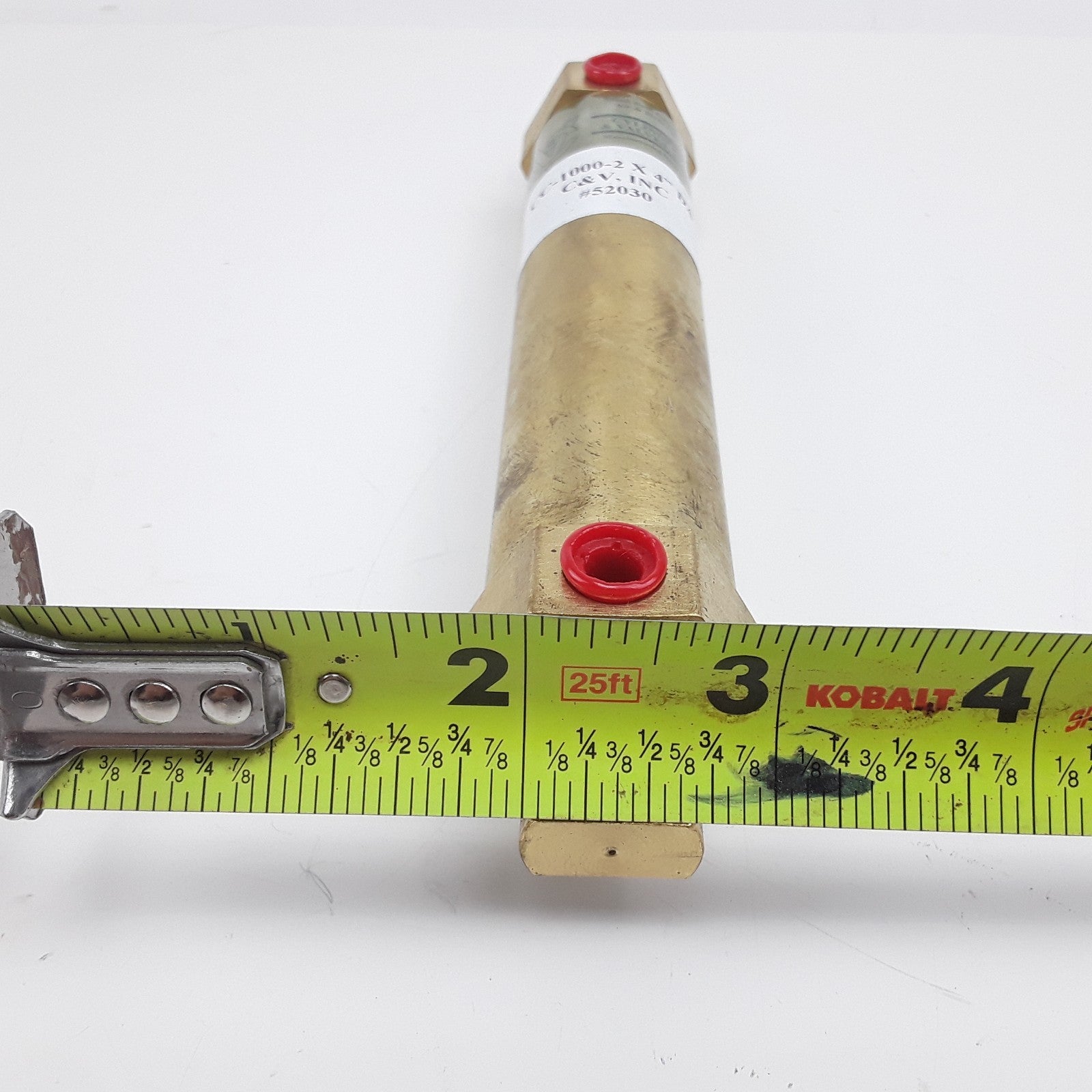 C & V CC-1000-2 X 4" DA Small Bore Cylinder Air & Hydraulic Valves 500 PSI