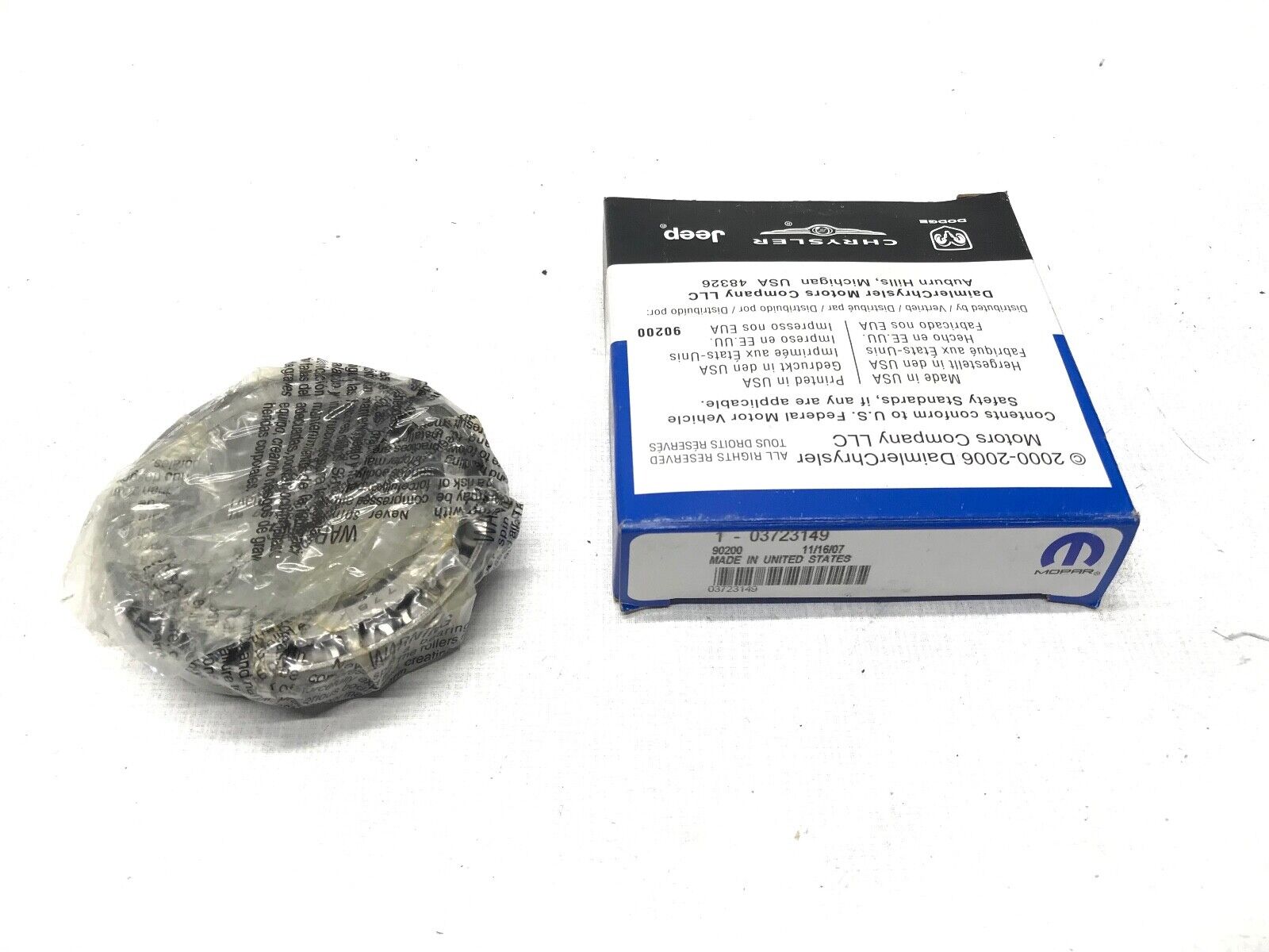 Transfer Case Differential Bearing-VIN: P Rear Mopar 03723149 Timken JLM704649 - HotCarParts