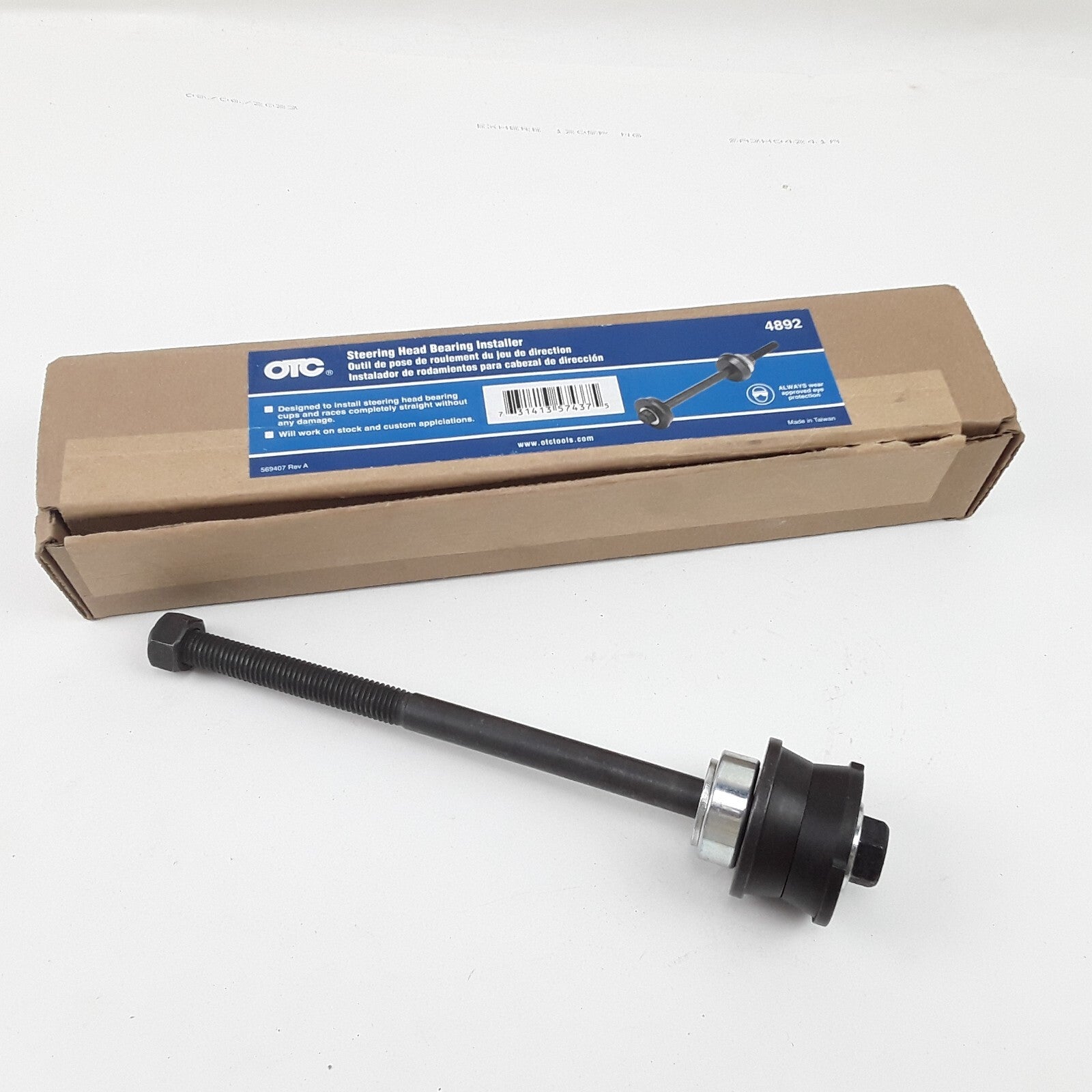OTC 4892 Steering Head Bearing Installer Fits Harley-Davidson Motorcycles