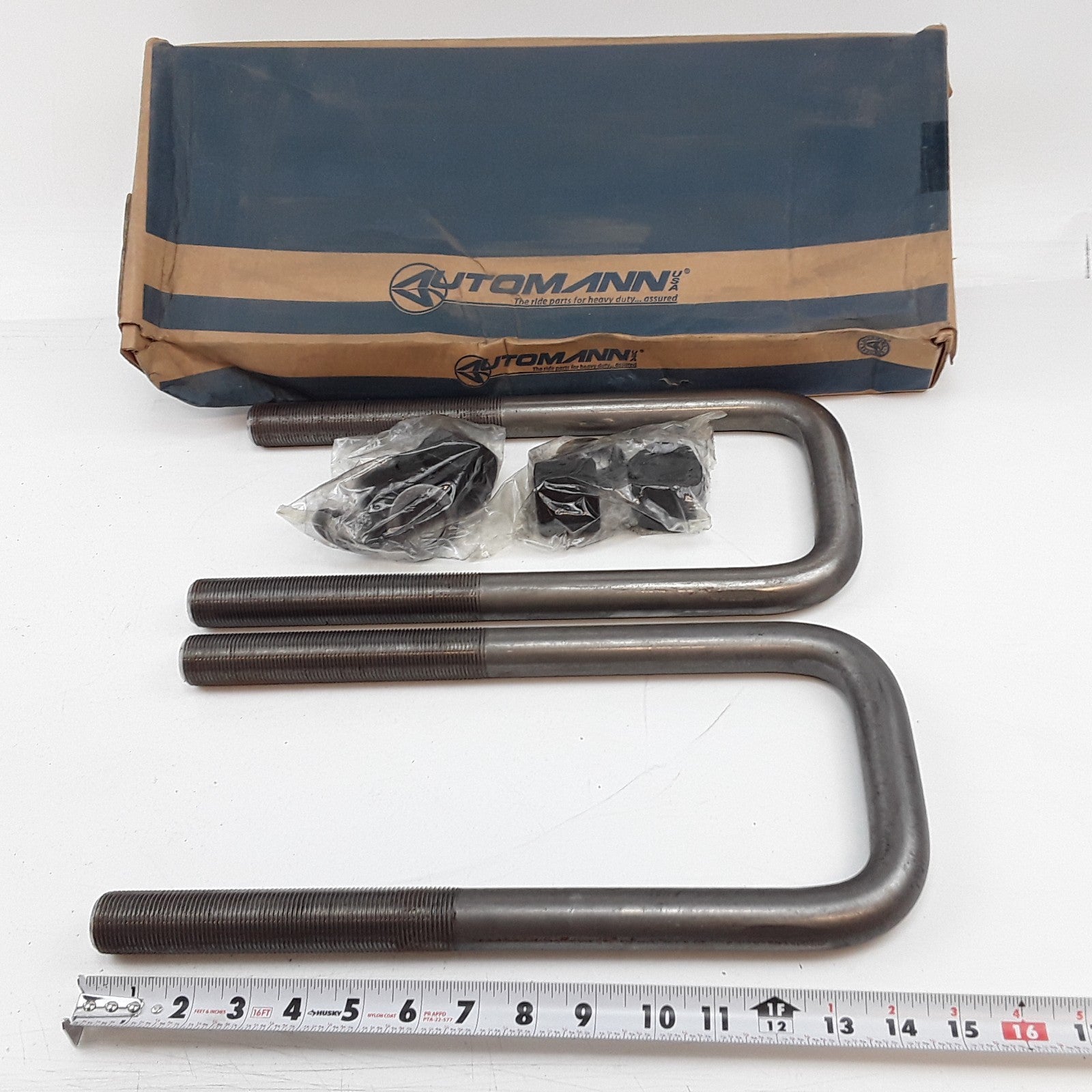 Leaf Spring Axle U-Bolt Round Bend 3/4" Thread 2.86" ID 14.12" Long AUBK8286-141