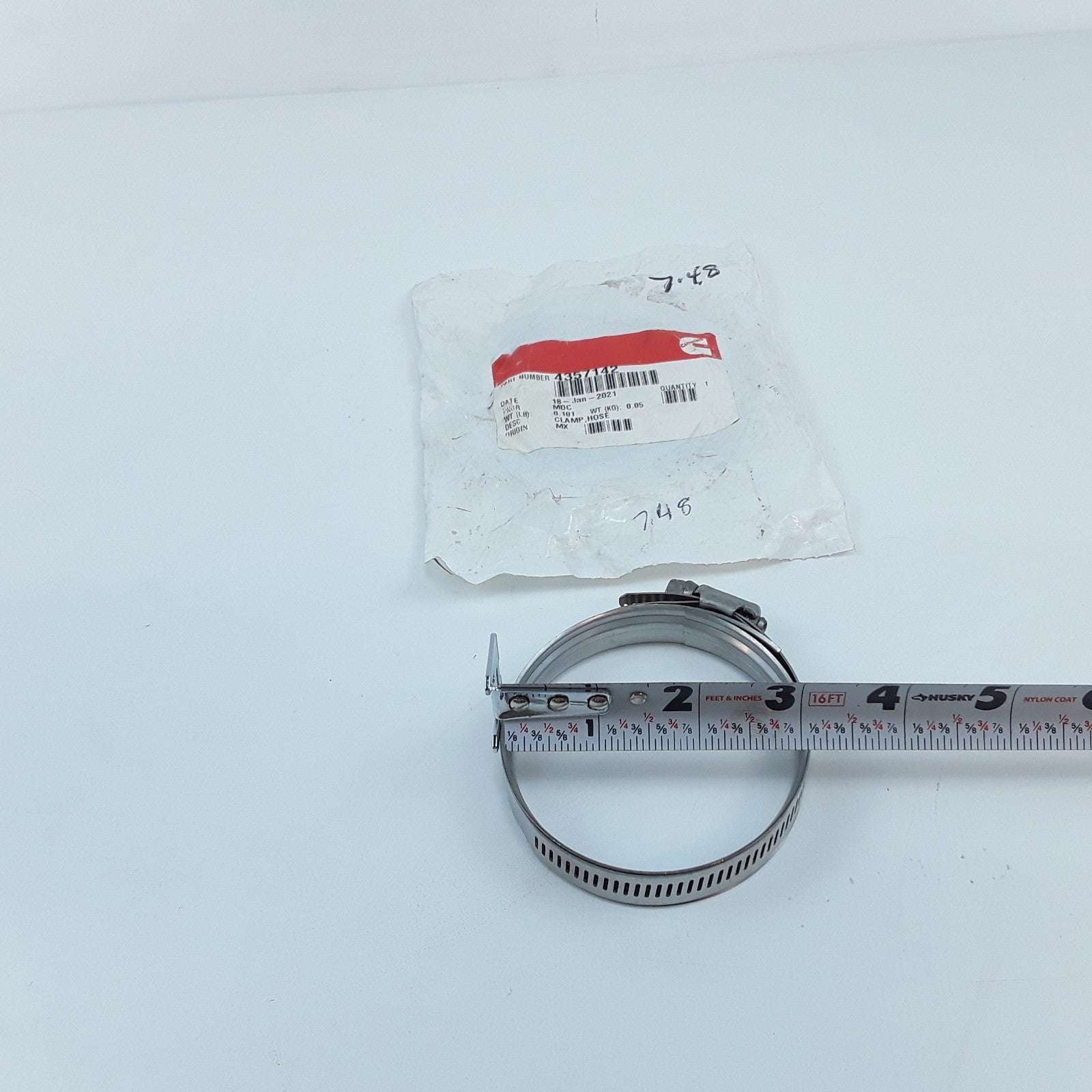 Cummins 4357142 Hose Clamp Assembly For EPA13 15 Liter ISX QSX Engines