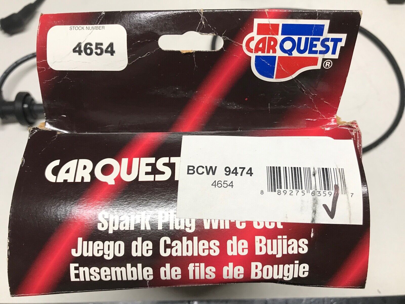 Spark Plug Wire Set CARQUEST 4654 BCW 9474 for 200SX, Sentra, G20 FAST SHIPPING - HotCarParts