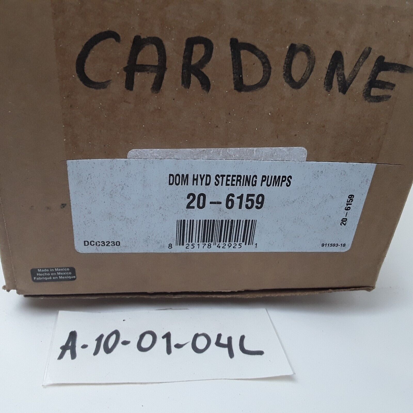 Cardone 20-6159 Power Steering Pump Reman For 1970-74 Chrysler Newport 1971 300