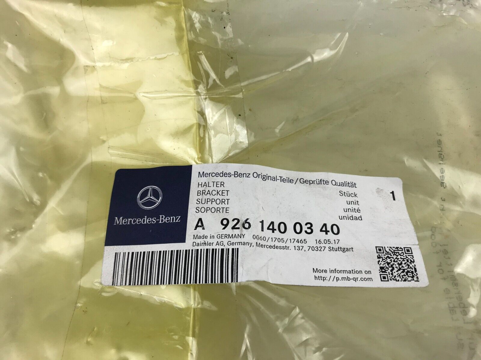 GENUINE Mercedes-Benz A9261400340 BRACKET EXHAUST VALVE SUPPORT DDEA9261400340 - HotCarParts