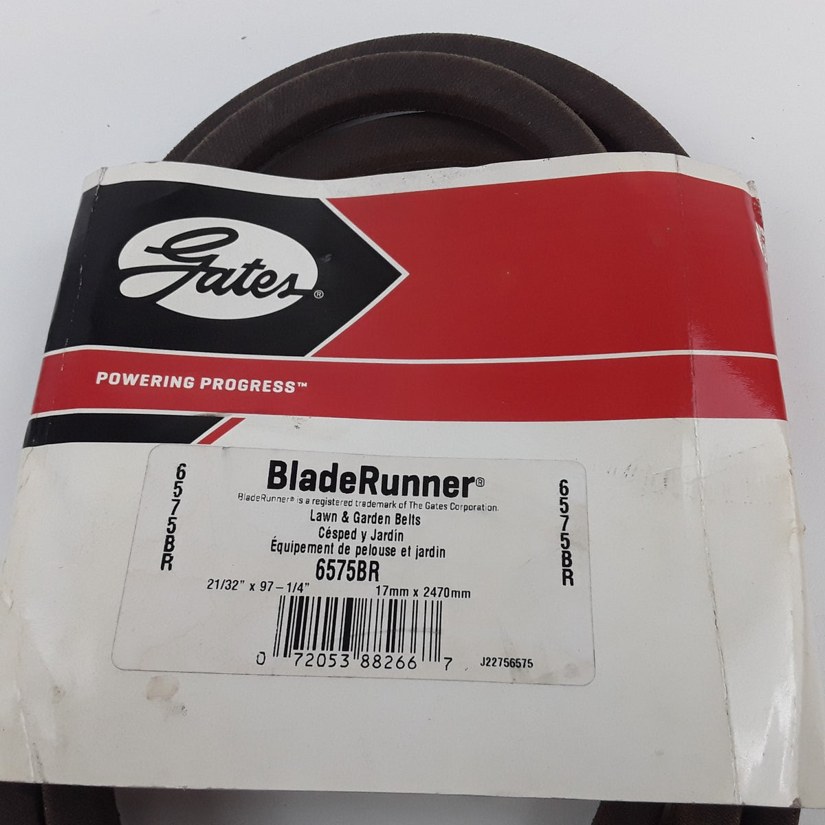 Gates 6575BR BladeRunner Drive Belt 21/32" x 97-1/4" For Lawn & Garden Equipment