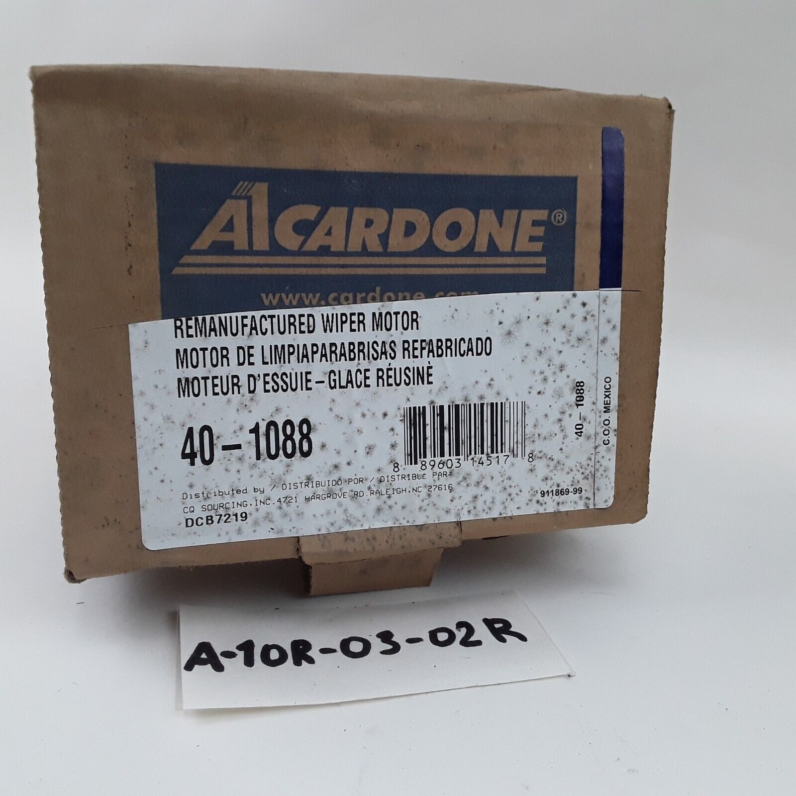 Cardone 40-1088 Rear Windshield Wiper Motor For Chevrolet Pontiac 2007-2009