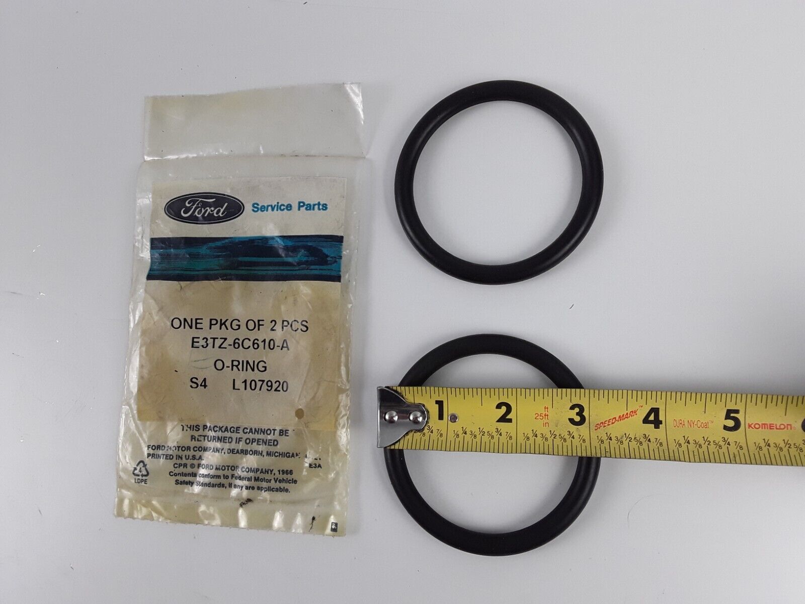 2 NEW OEM Ford E3TZ-6C610-A Engine Oil Cooler Adapter O-Ring Seal 1983-1991 7.3L - HotCarParts