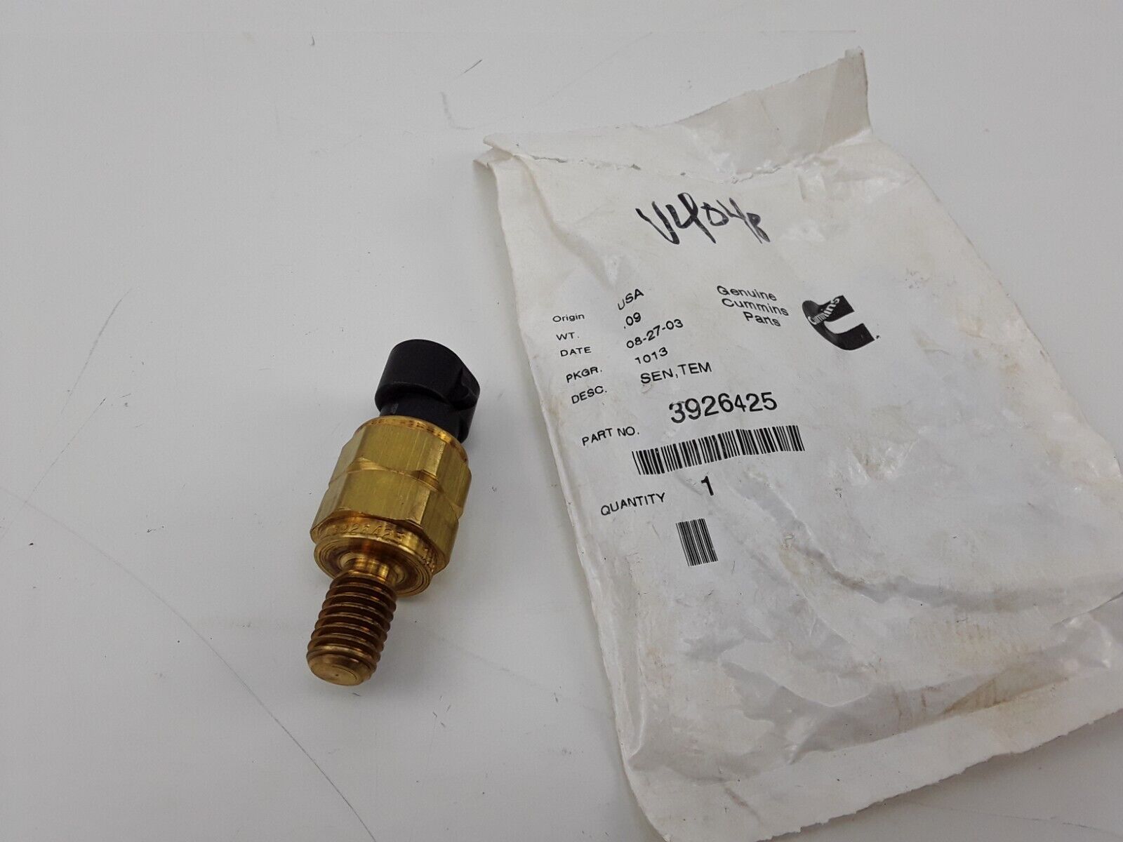 NEW GENUINE CUMMINS 3926425 COOLANT TEMPERATURE SENSOR FITS 8.3 liter C engines - HotCarParts