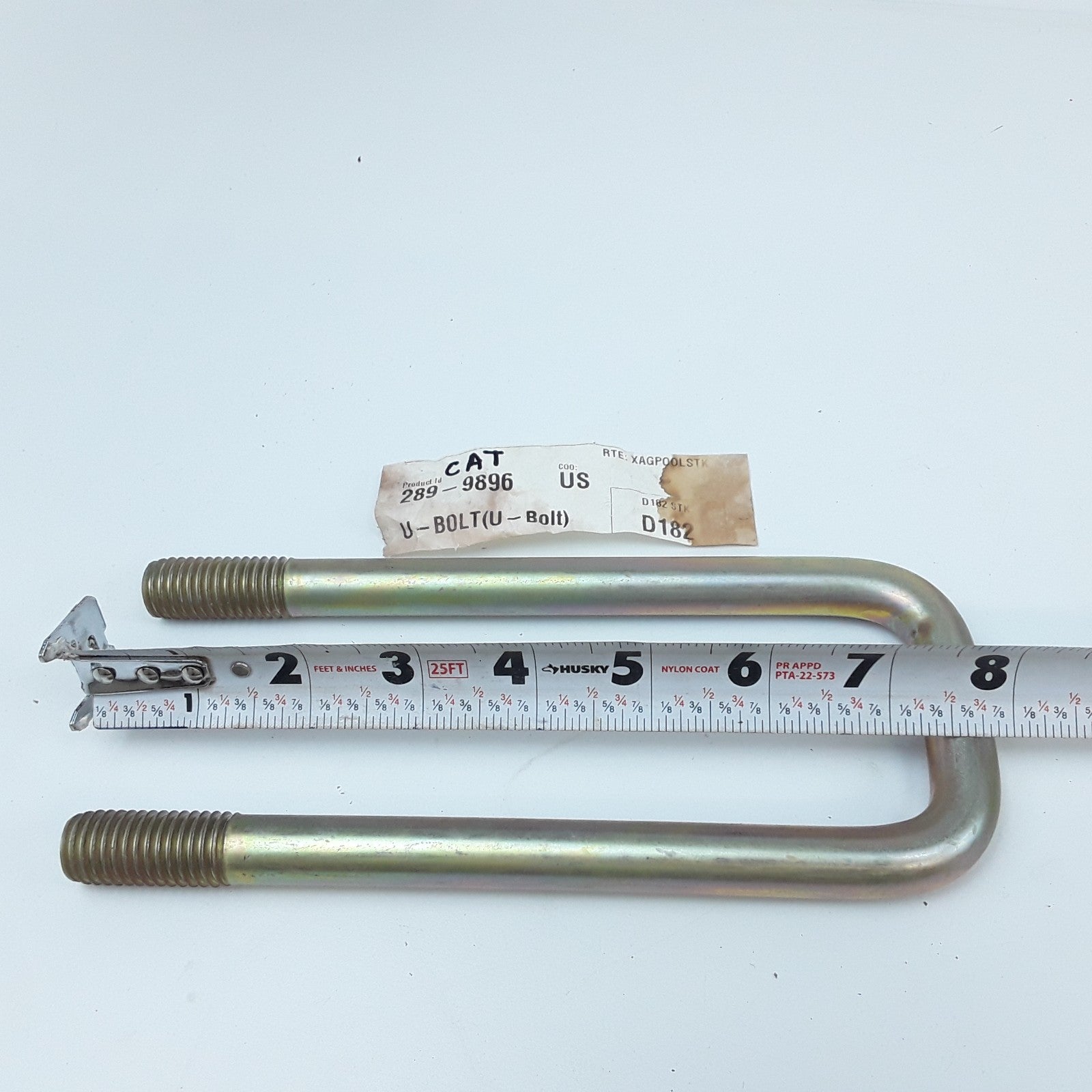 Caterpillar 289-9896 U Bolt 5/8" x 3-1/4" x 7-1/4" For PR118 PR172 272D3 PR121