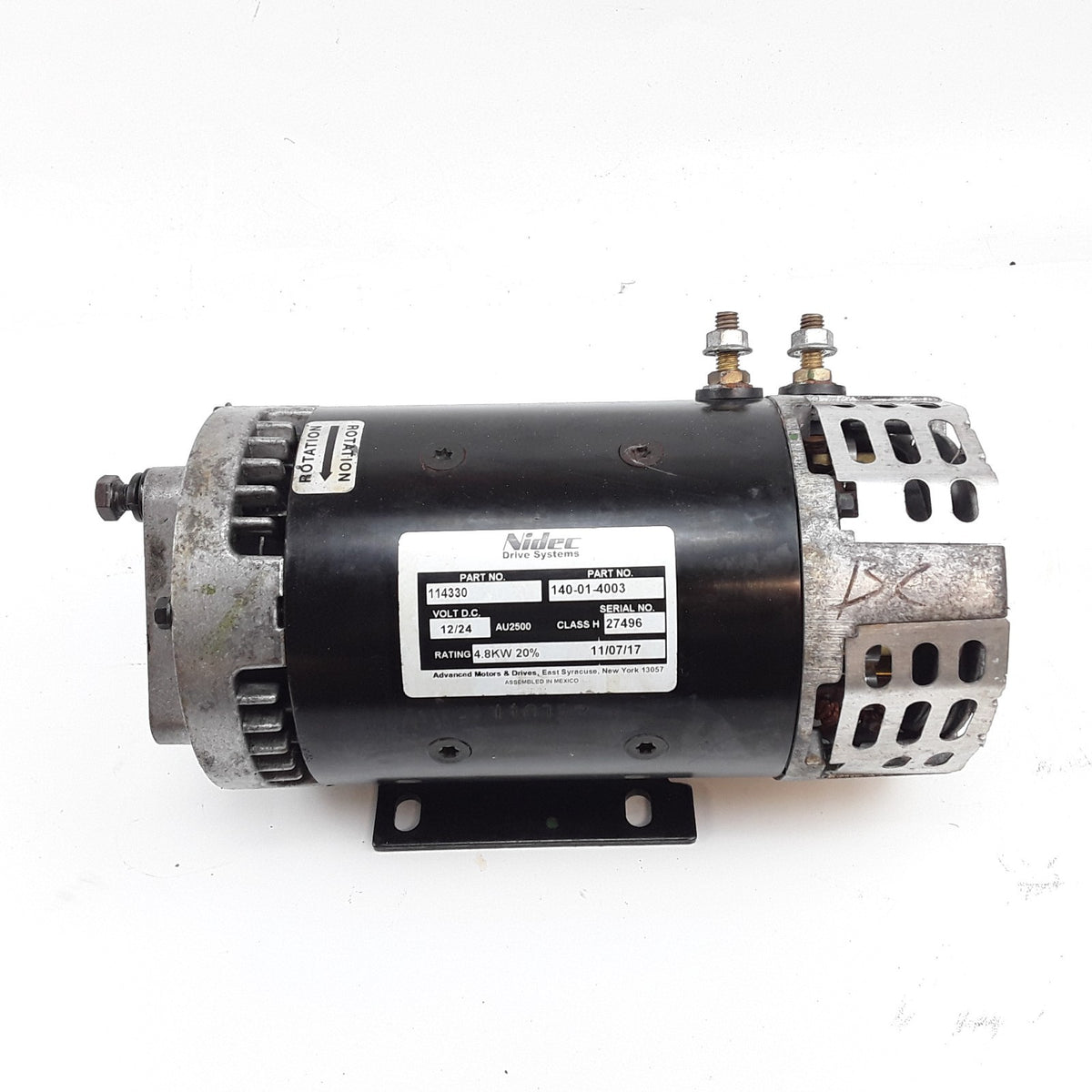 Nidec 140-01-4003 Electric Motor Assembly Fits Crown SP3520-30 Forklift