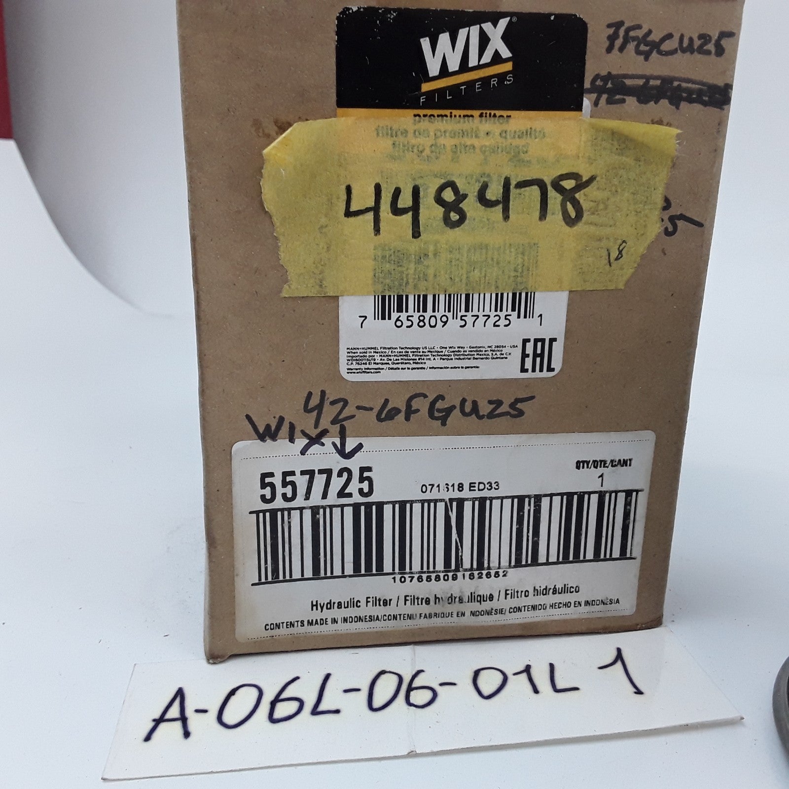 Wix 557725 Cartridge Hydraulic Filter Canister BT8412 P550476 HF35276 HF7928