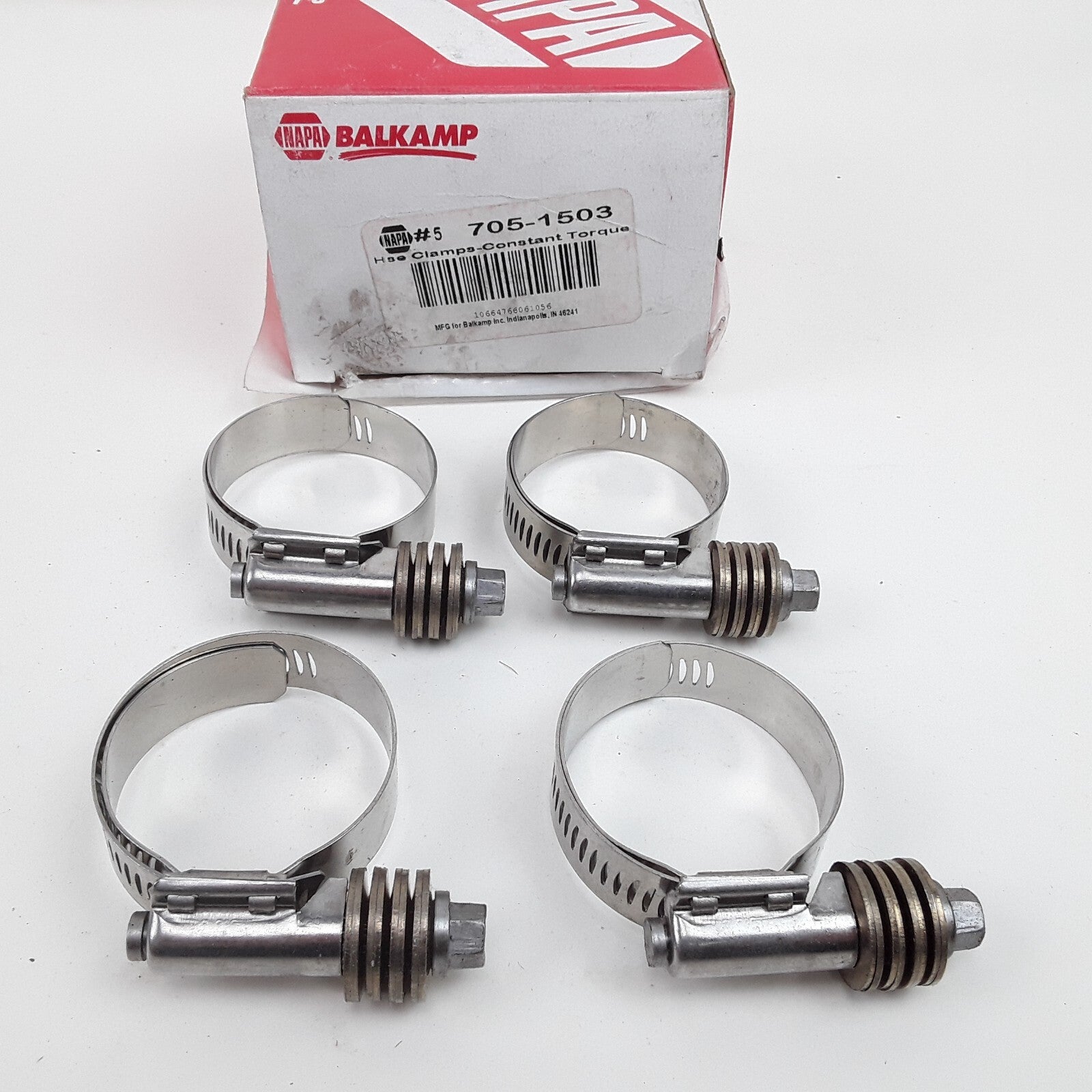 Pack of 4 Pipe Hose Clamp Size Range 13/16 in. - 1 3/4 in. , 5/8" Band