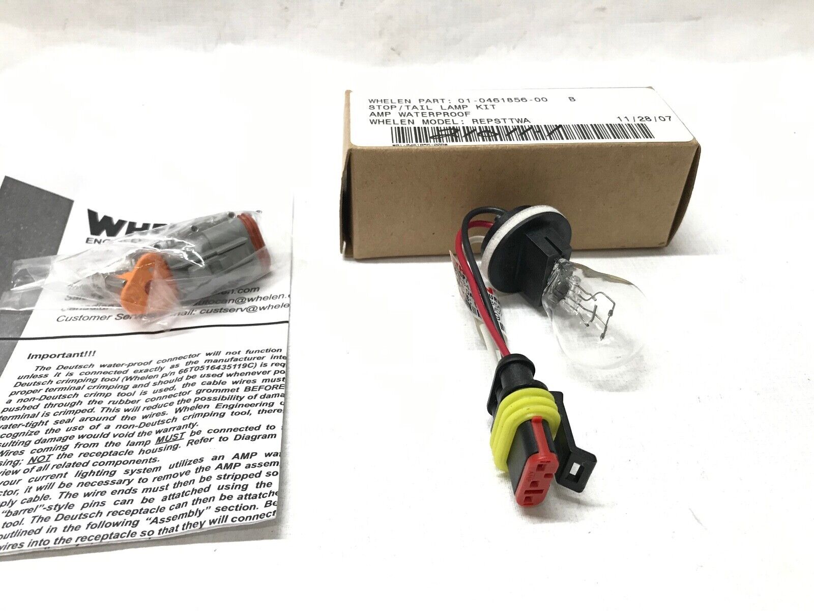 Whelen OEM Stop/Tail Light KIT 01-0461856-00B / 34-0061856-00B Model REPSTTWA - HotCarParts