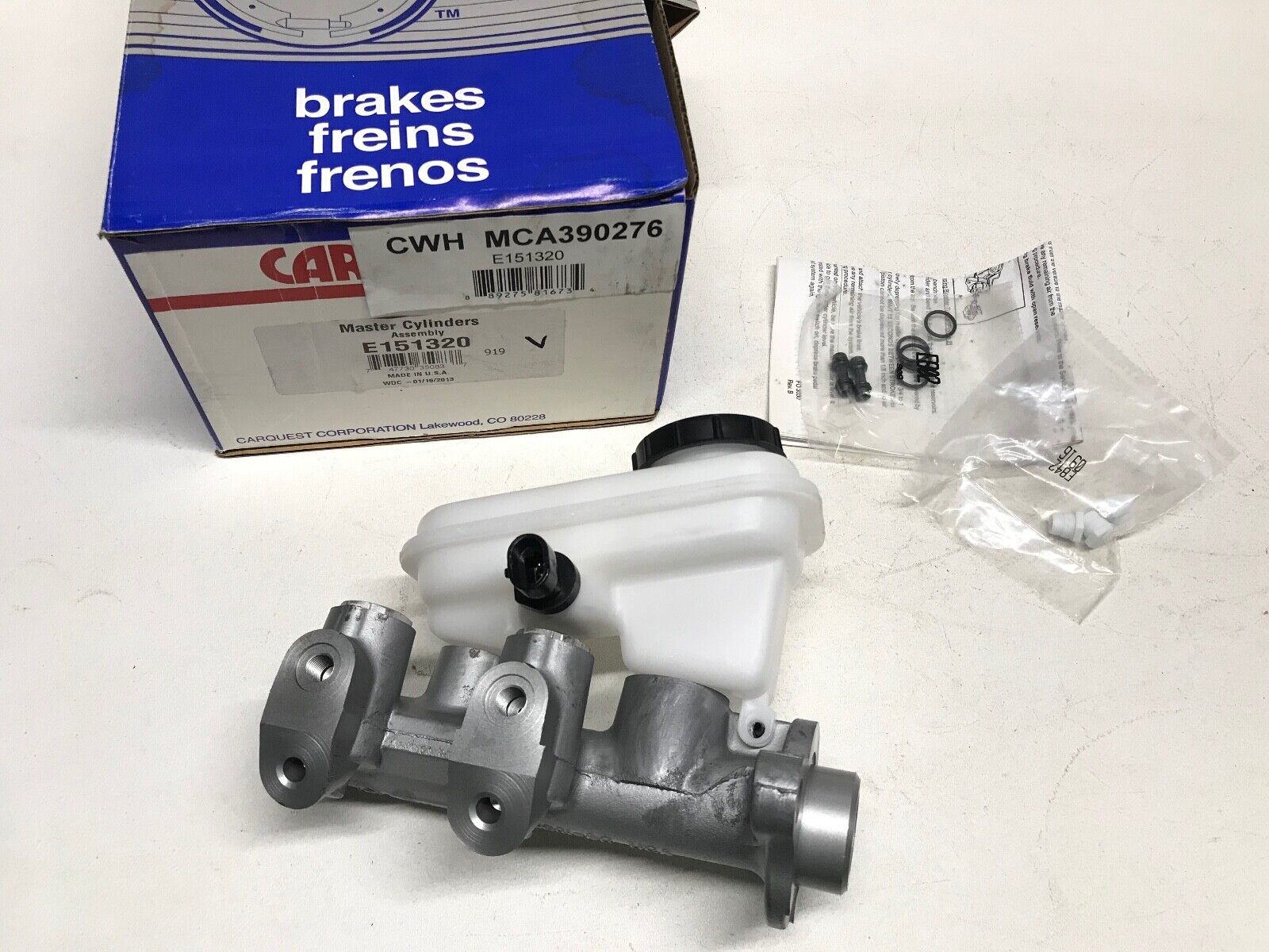 Brake Master Cylinder CARQUEST MCA390276 for Buick, Chevrolet, Pontiac, Oldsmobi - HotCarParts