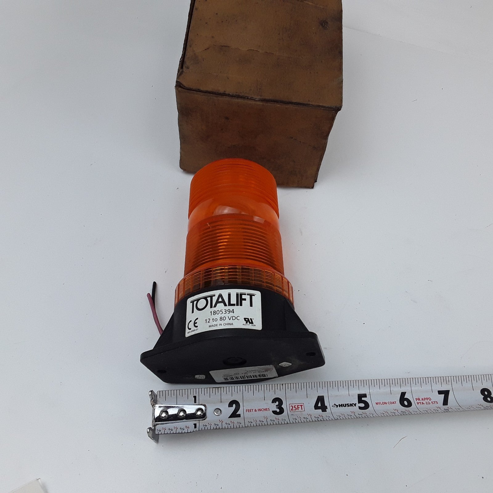 RU 1805394 Amber Permanent Mount Strobe Light Ml5- 2-80V Fits Clark Forklifts