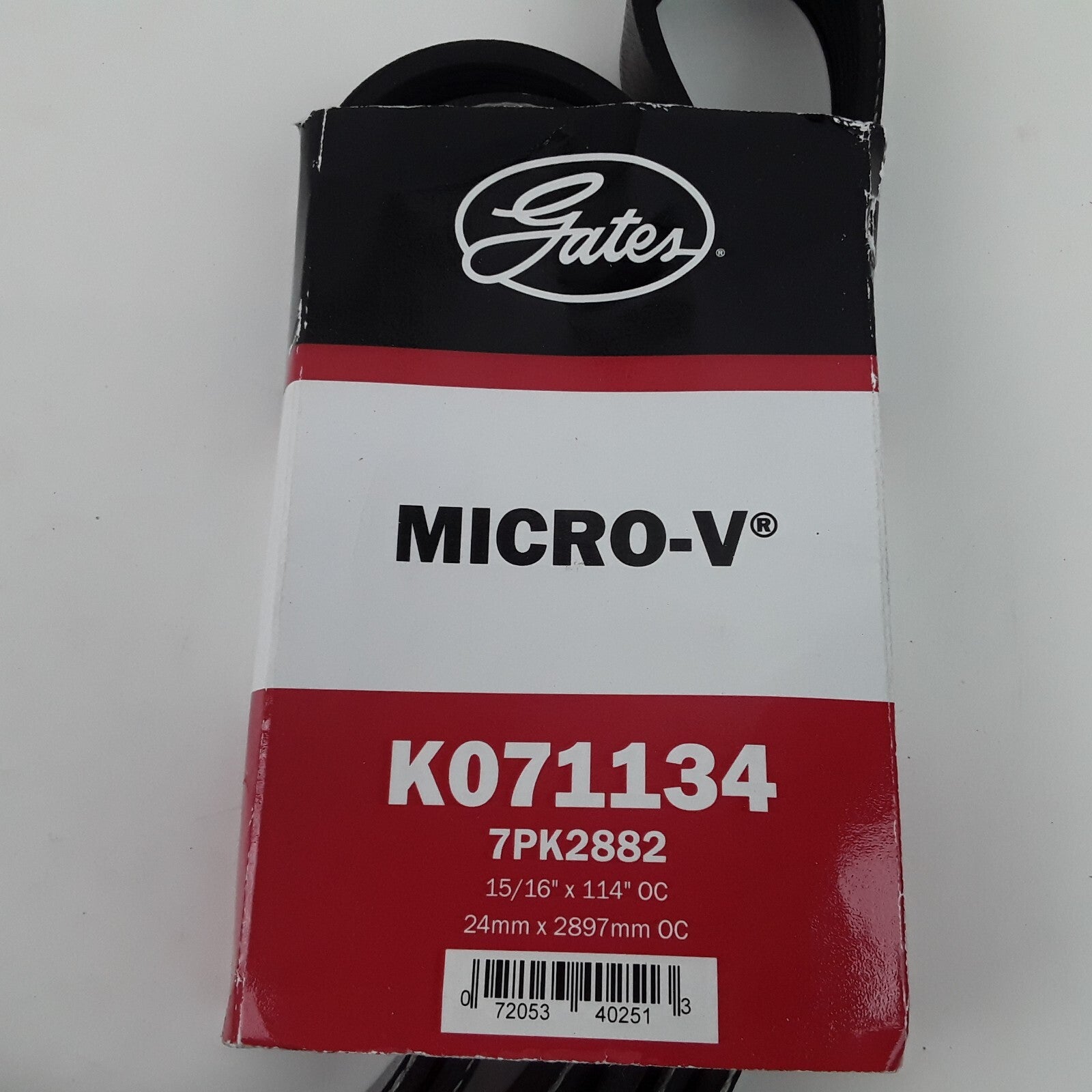 Gates K071134 Micro-V Serpentine Belt Fits Dodge Ram 2500 3500 1994 1995 1996