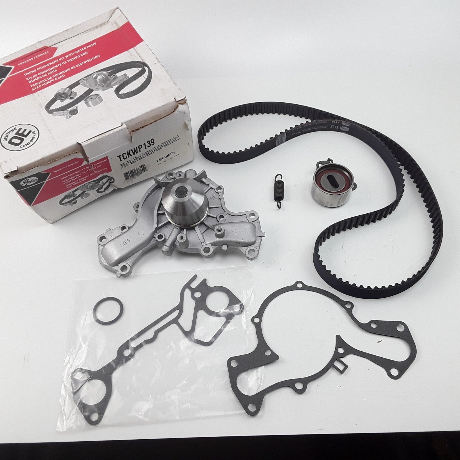 Engine Timing Belt Kit with Water Pump Fits Dodge Hyundai Mitsubishi (1987-2000)
