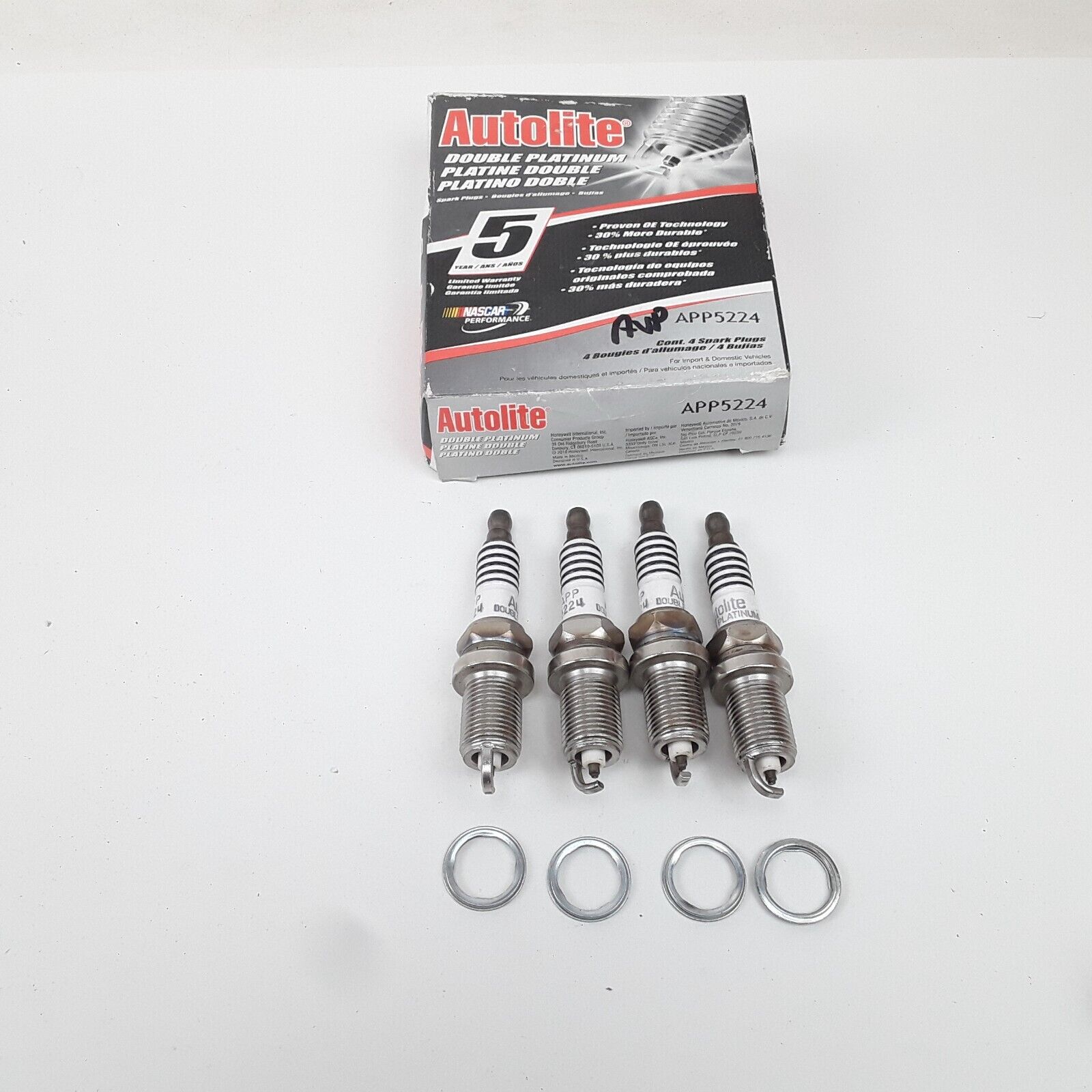 Double Platinum Spark Plug Fits Kia Chrysler Ram Dodge Honda Chrysler 1988-2017