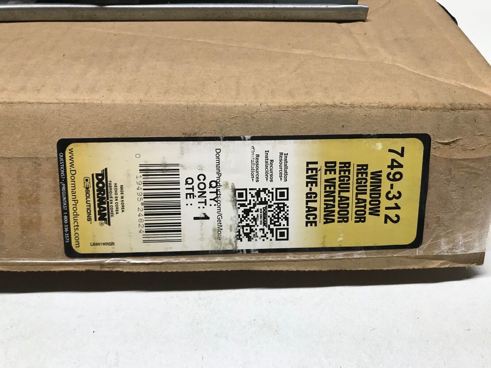 Window Regulator Rear Left OE Dorman 749-312 fits 05-06 Hyundai Elantra FAST SHI - HotCarParts