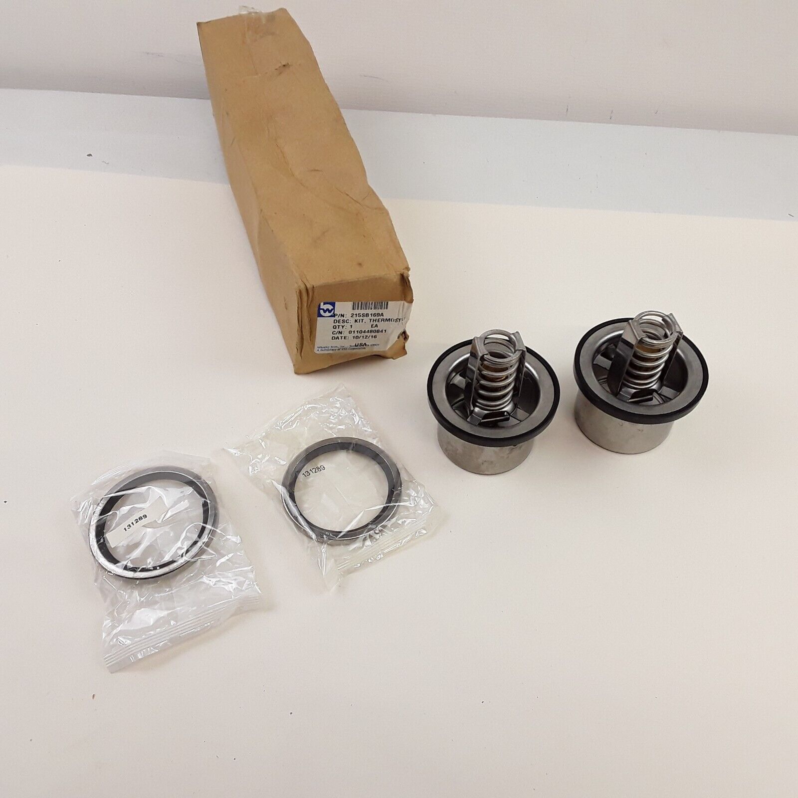 180 & 185° Thermostat Kit for Mack ASET. PAI# ETK-3299 Ref 215SB169A 215SB165BP3