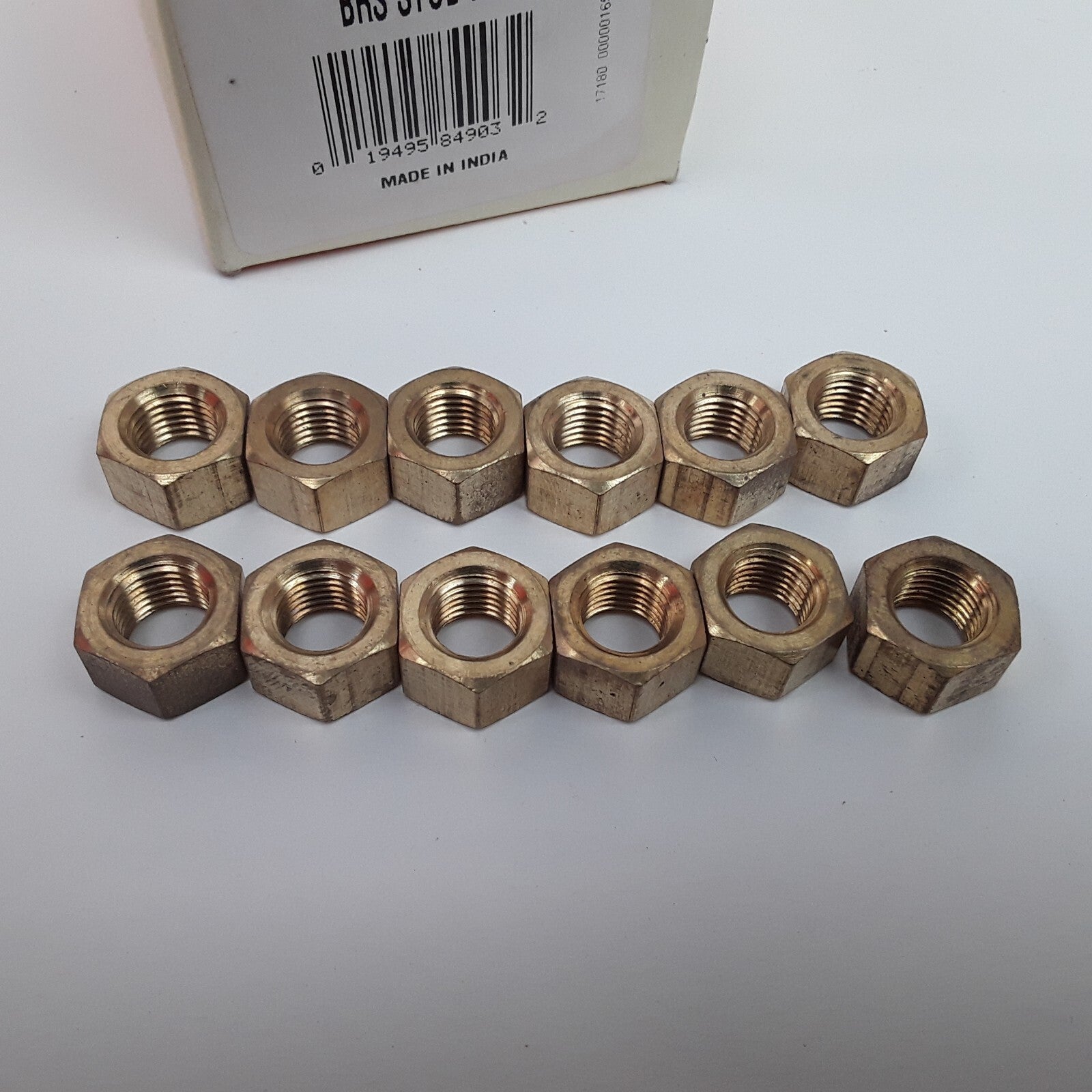 Multi-Purpose Corrosion-Resistant Hex Nuts - Stud (Brass and Steel) - 3/8-24In