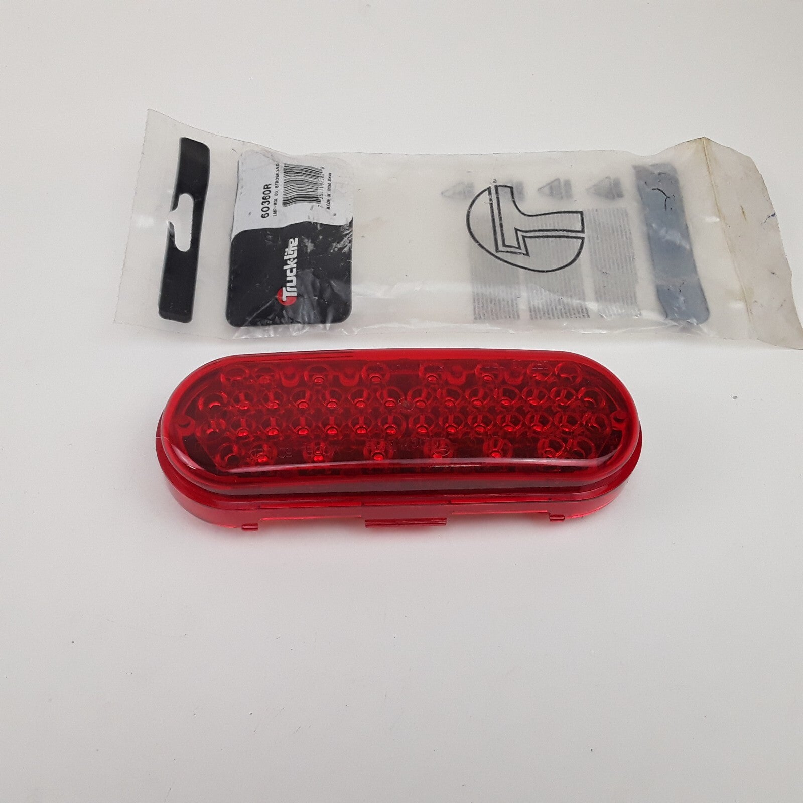 Truck-lite 60360 Super 60 Strobe Light - LED 36 Diode Oval Red Grommet Mount 12V