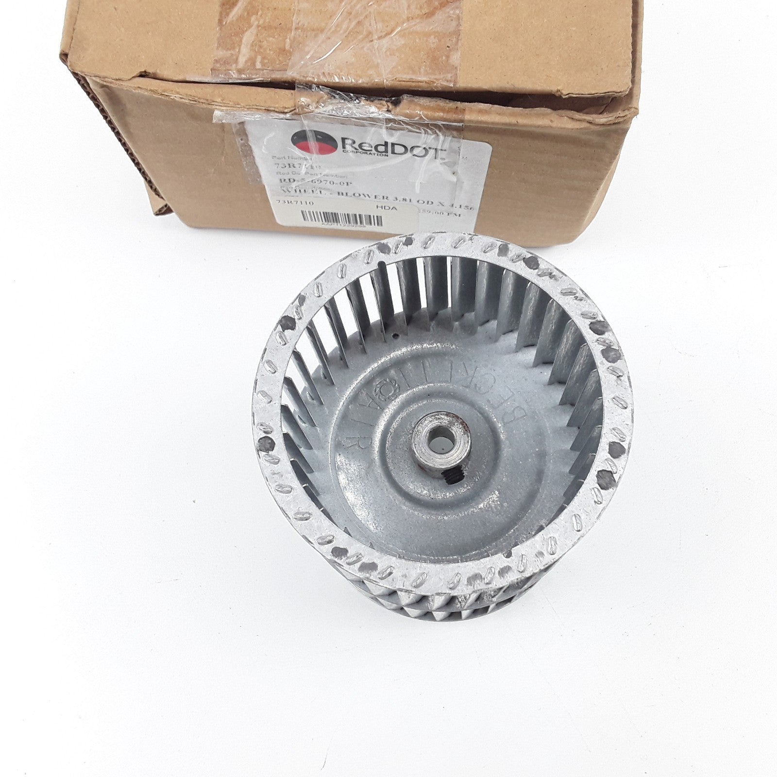 Double Vented Blower Motor Wheel Assembly Heavy Duty 3.81 OD X 4.156 W