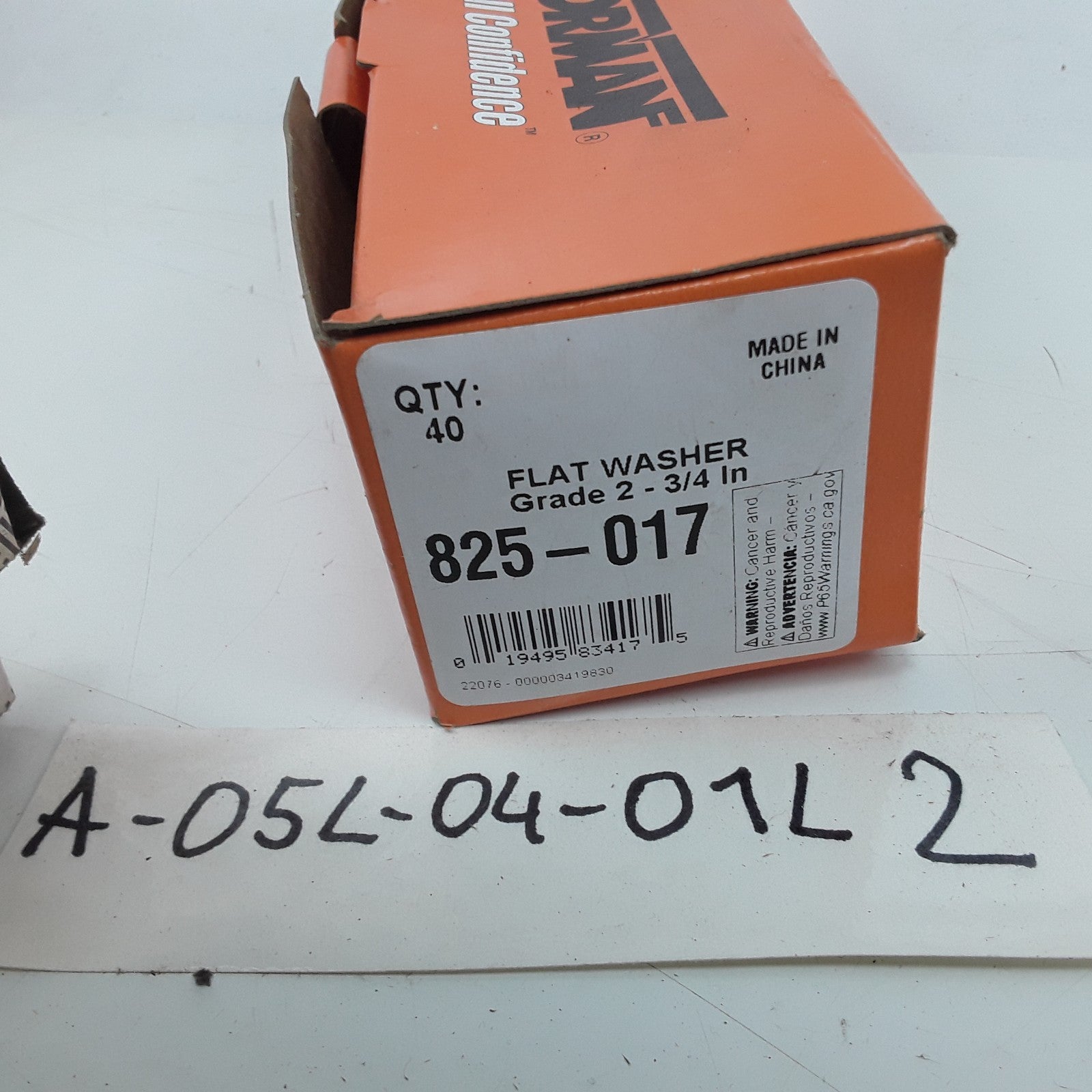 Dorman 825-017 Flat Washer Steel Grade 2- 3/4 in Set of 40