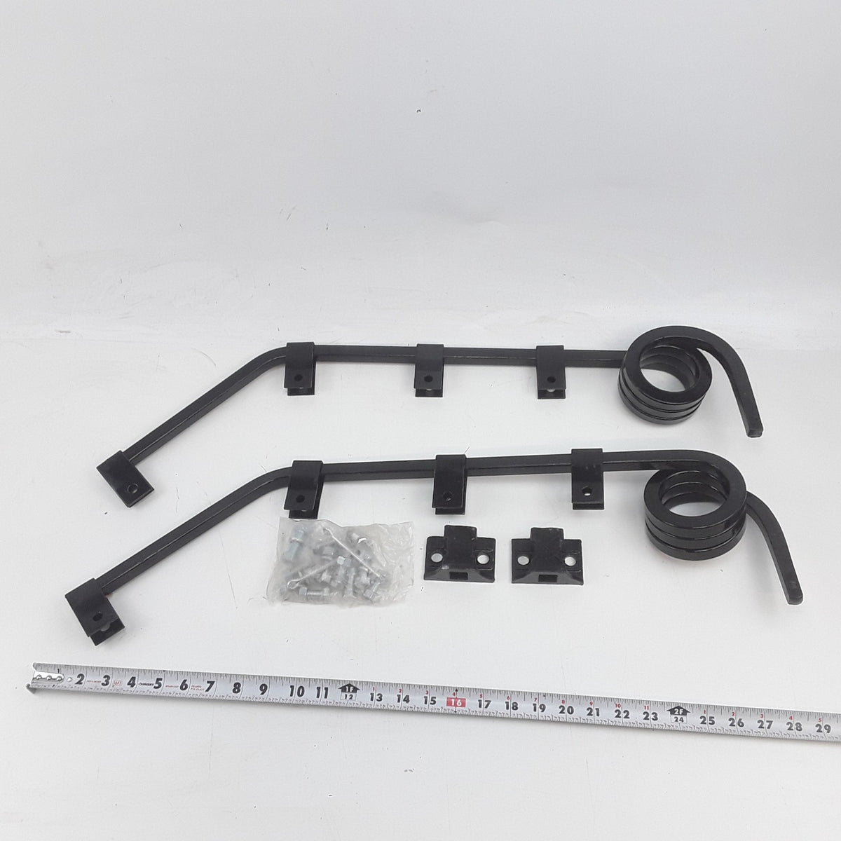World American WA-2733B Mud Flap Hangers Steel Square Tube For Trucks & Trailers