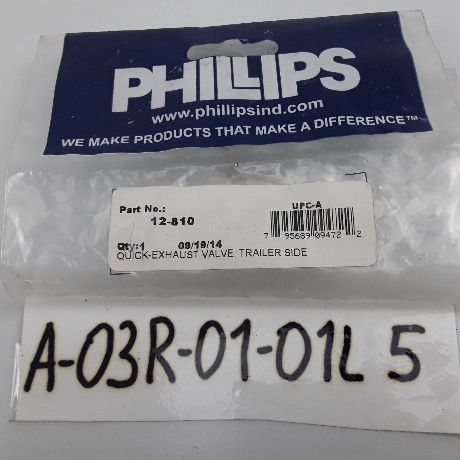 Philips 12-810 Tractor Side Version Hooks Zinc Die-Cast Quick Exhaust Valve
