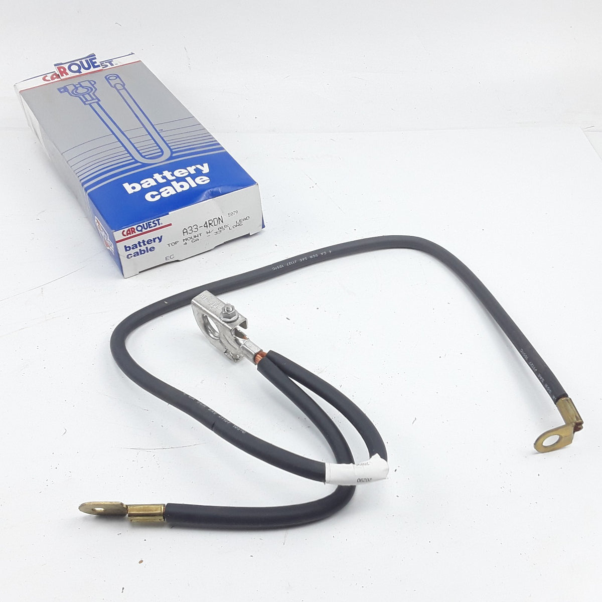 Battery Cable Fits Truck Trailer & Buses Top Mount W/ AUX Lead 4GA 33 Long
