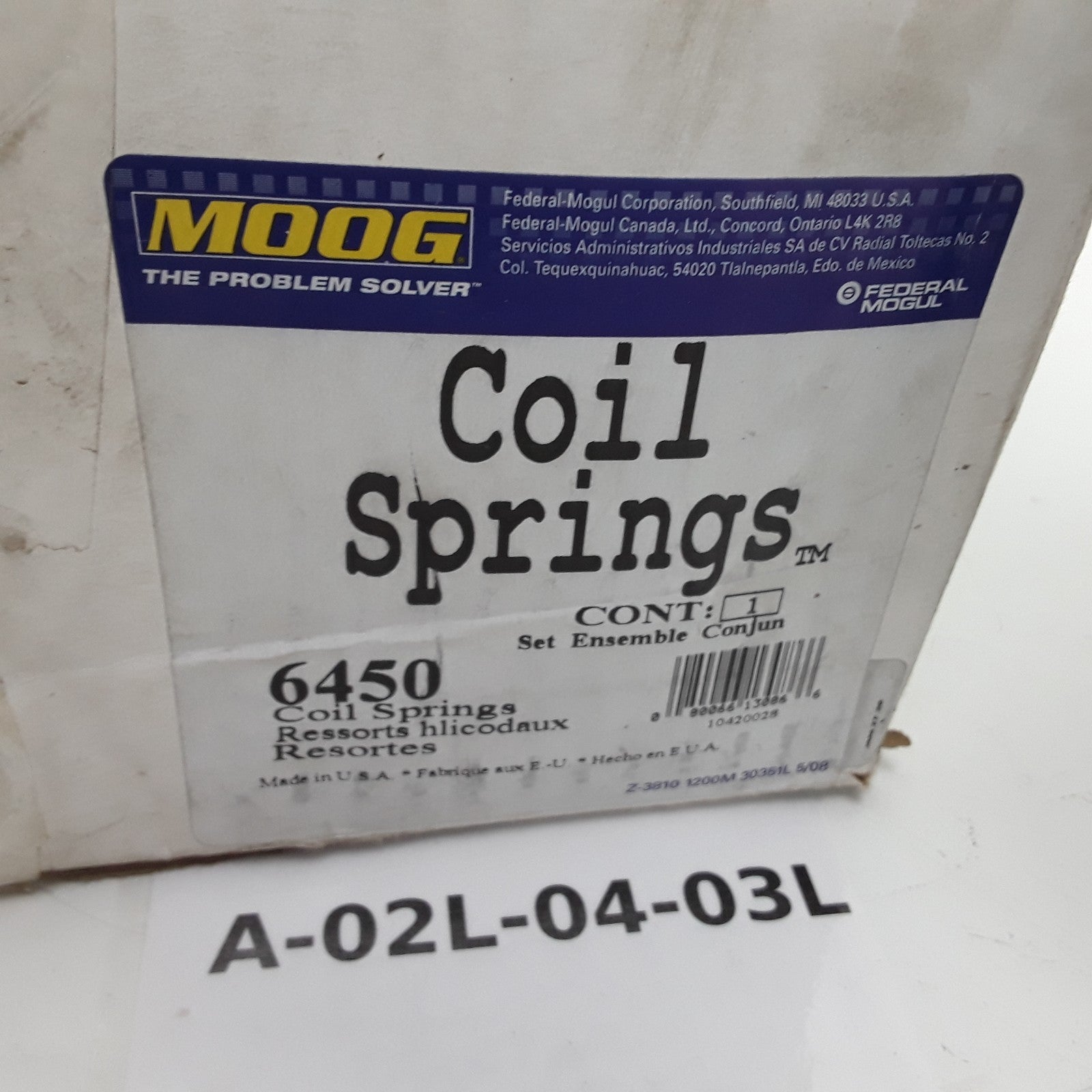 Coil Spring Set Fits GMC Sprint Chevrolet El Camino Malibu Chevelle (1973)