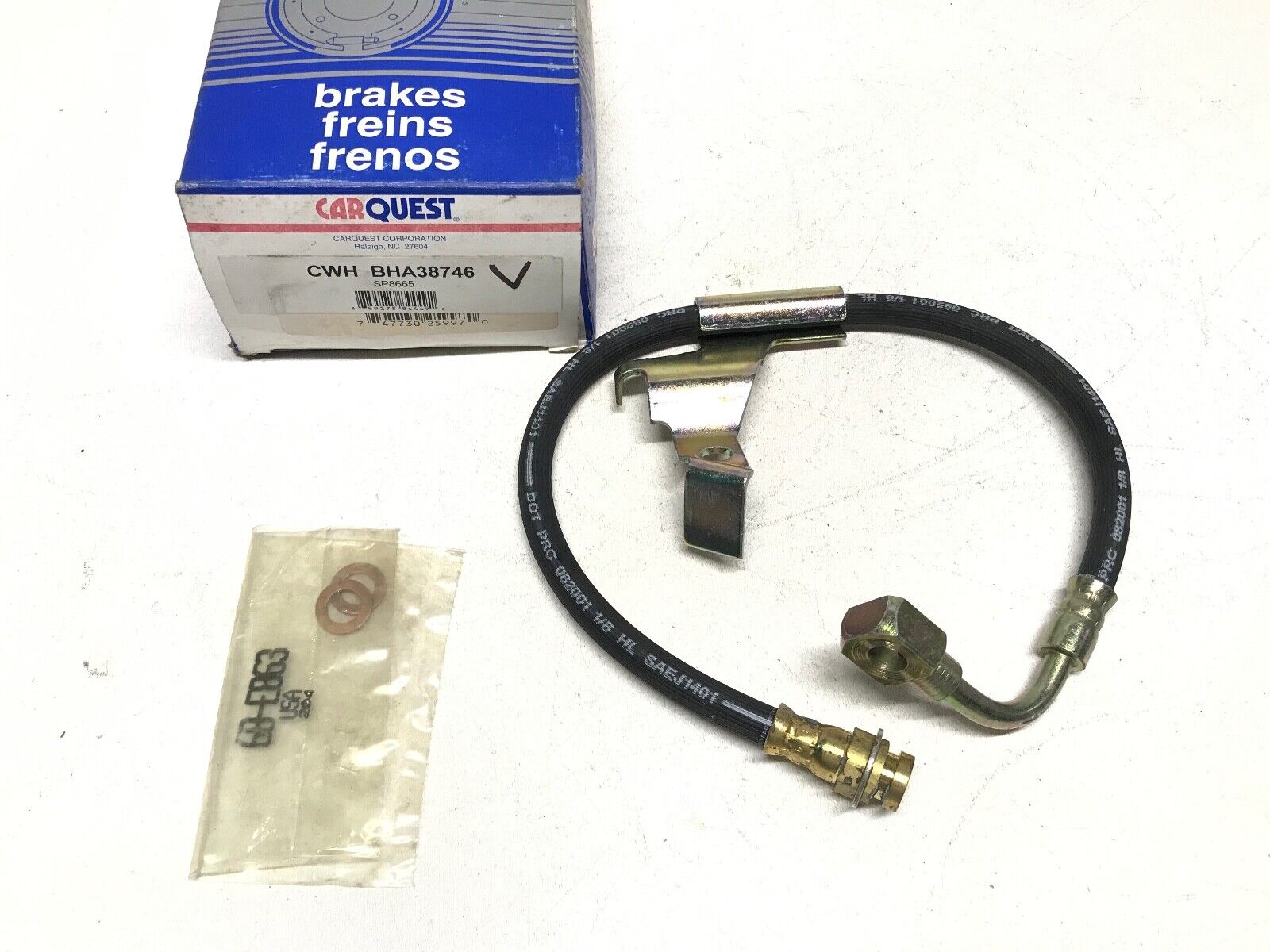 Brake Hydraulic Hose Front Right CARQUEST BHA38746 for DeVille, Fleetwood FAST S - HotCarParts