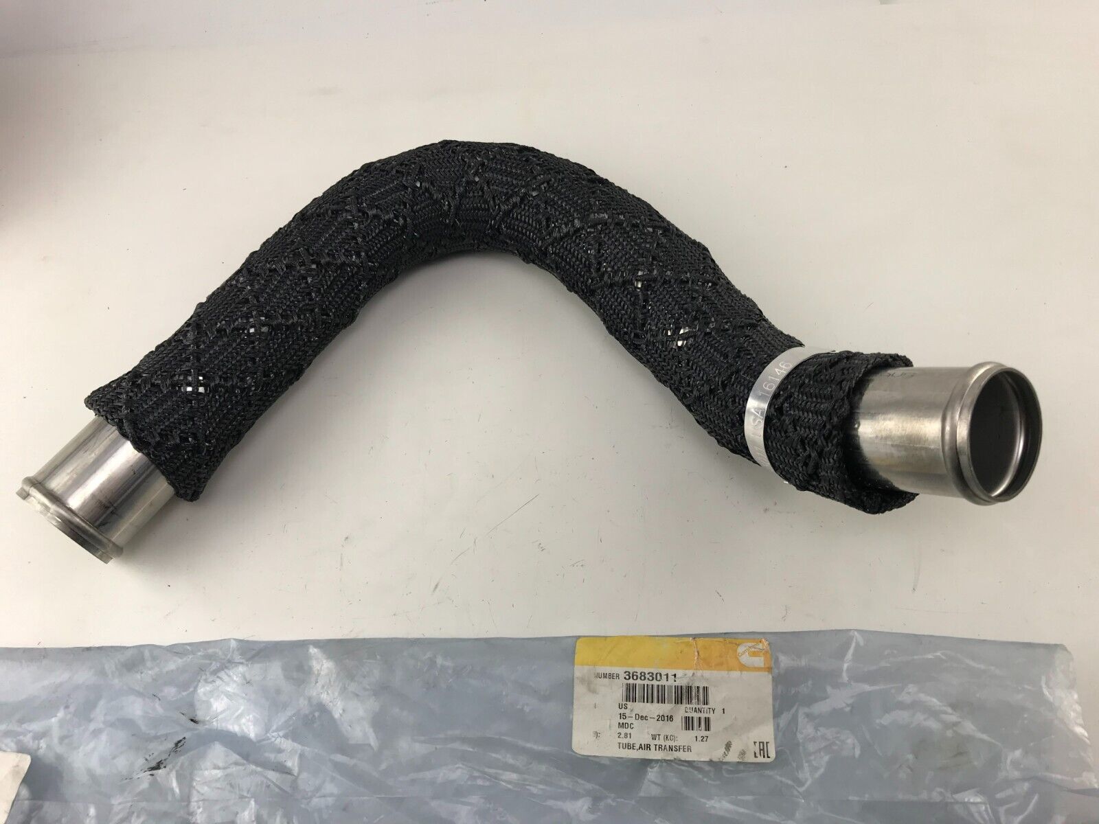 GENUINE OEM CUMMINS 3683011 TUBE AIR TRANSFER Air Crossover Tube FAST SHIPPING - HotCarParts