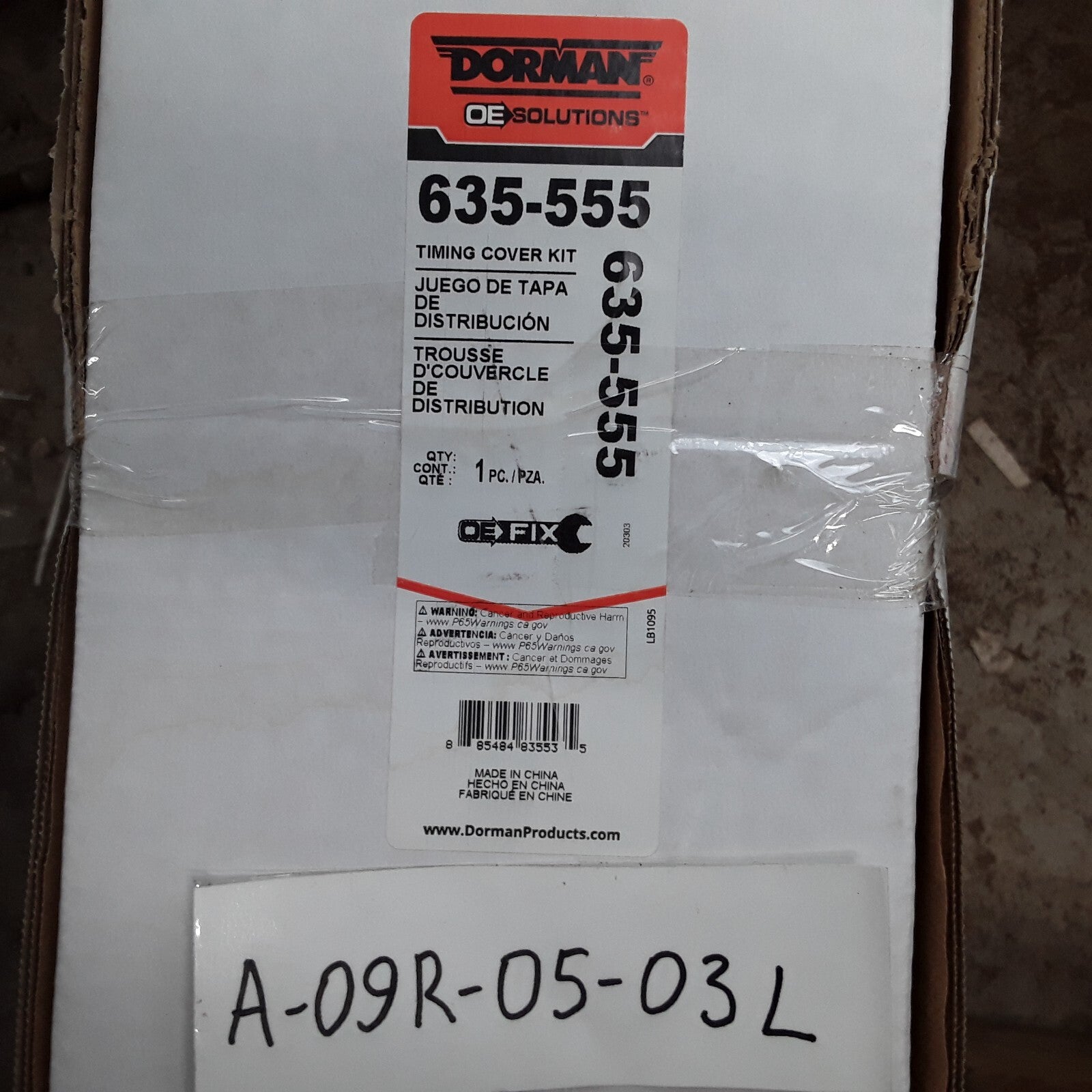 Dorman 635-555 Timing Cover Kit Fits Ram Jeep Dodge Chrysler 2012 2013 2014-2019