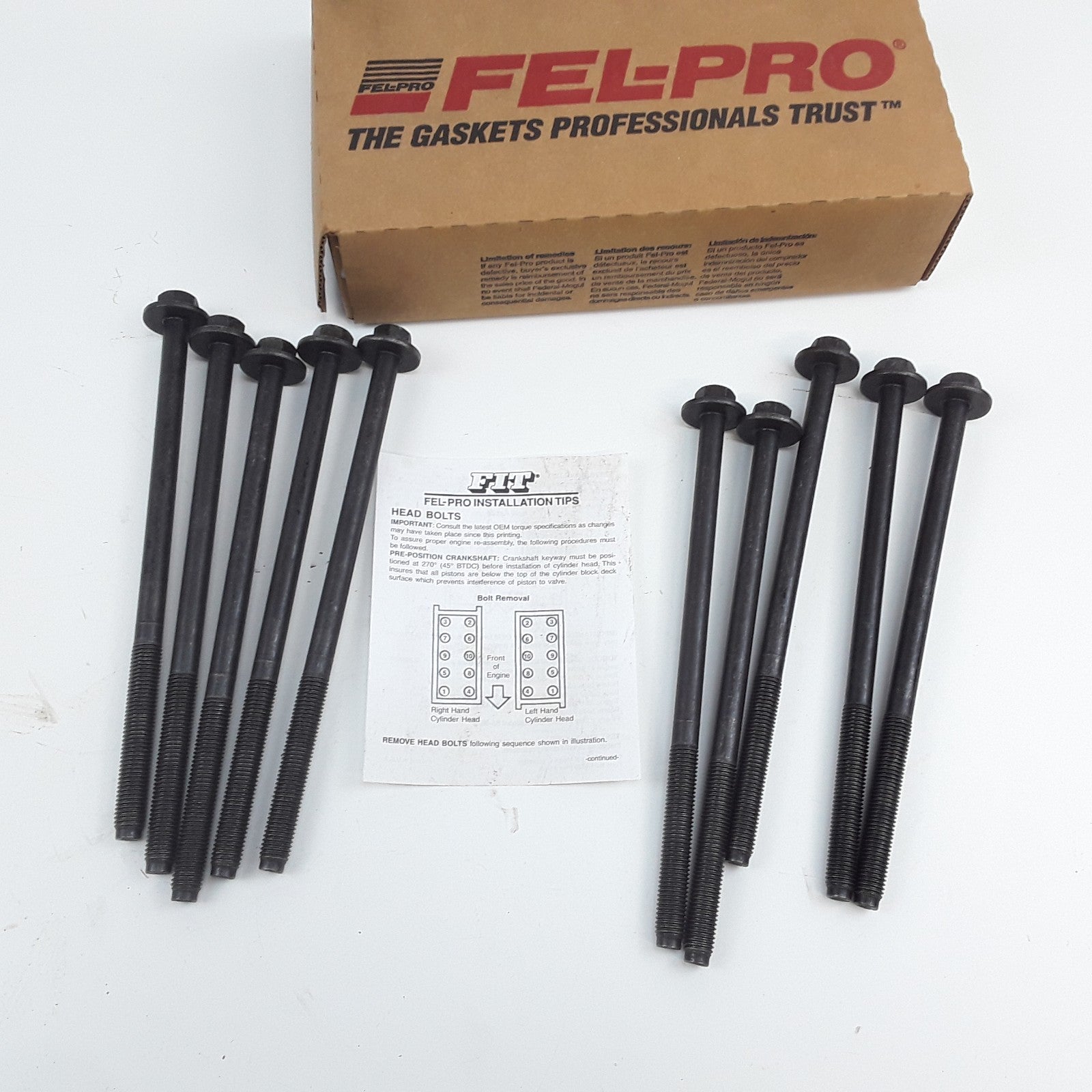 Fel-Pro ES72798 Head Bolt Set For Panoz Mercury Lincoln Ford 1991 1992 1993-2016