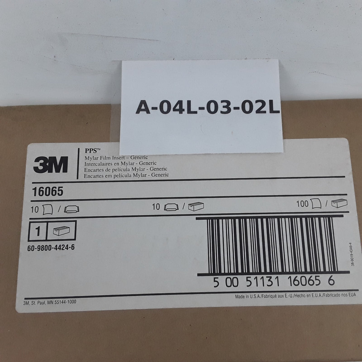 3M 16065 Paint Preparation System Mylar Film Inserts Generic 100 Per Box