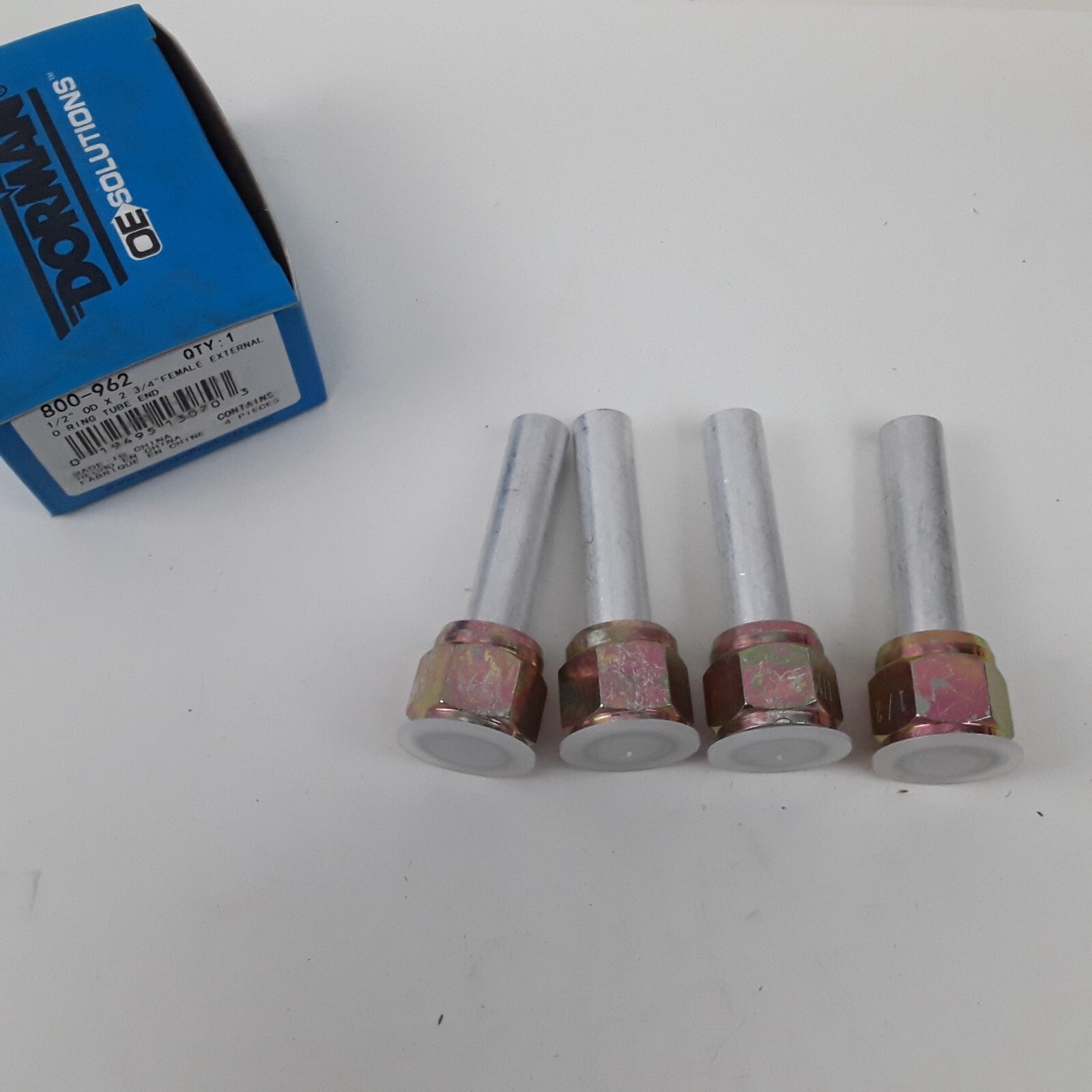 4 Car Truck Female External O-Ring Tube End With O-Ring. 1/2 In. OD x 2-3/4 In