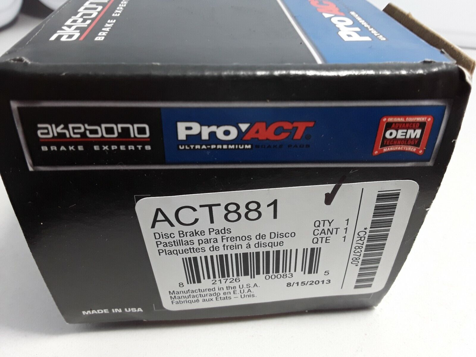 Disc Brake Pads Rear Akebono ACT881 For Ford Explorer,Mercury Mountaineer 02-04 - HotCarParts