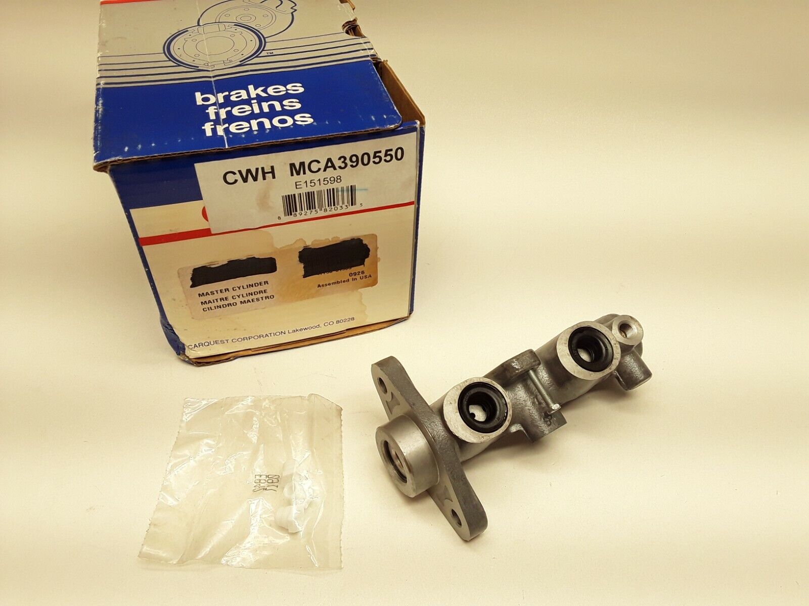 Brake Master Cylinder CARQUEST MCA390550 fits Honda Civic 1999,2000 FAST SHIPP - HotCarParts