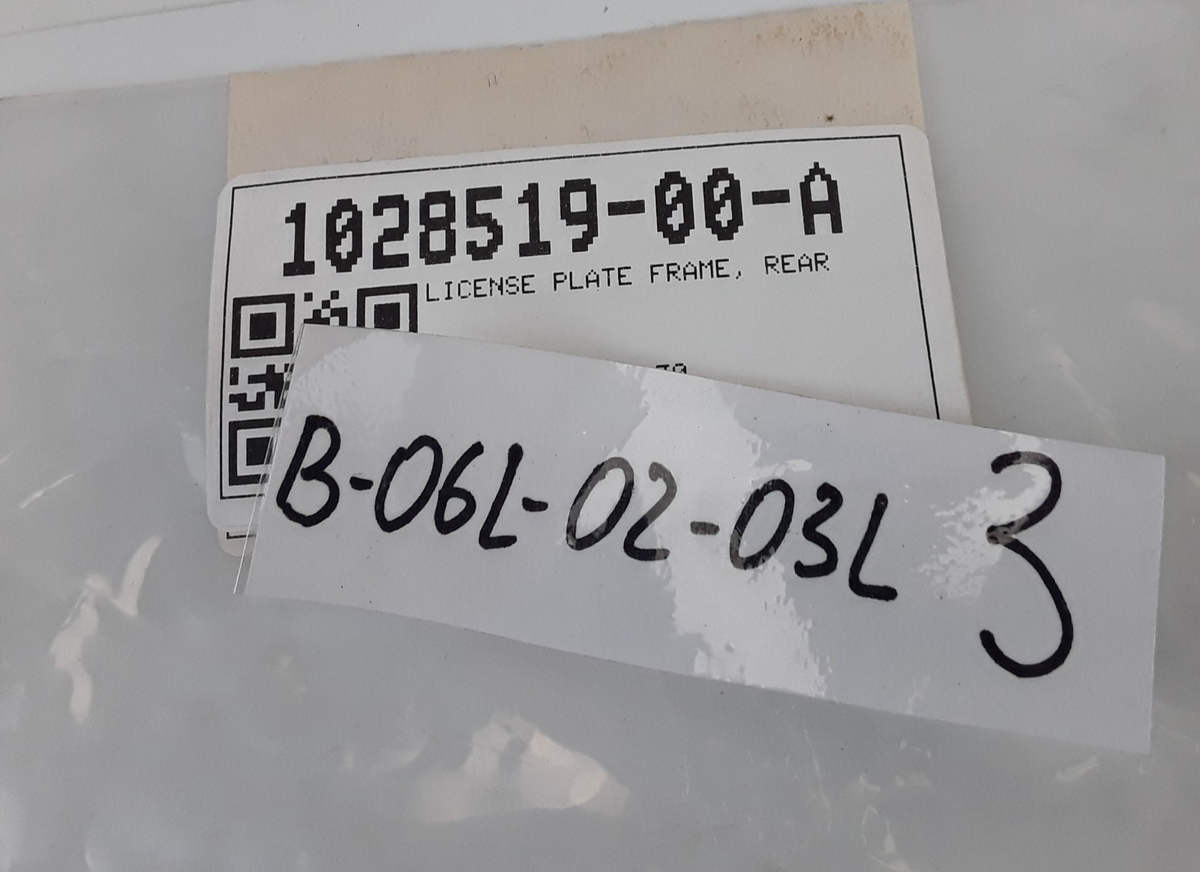 Tesla Model S Model X Rear License Plate Chrome Frame 1028519-00-A Genuine OEM
