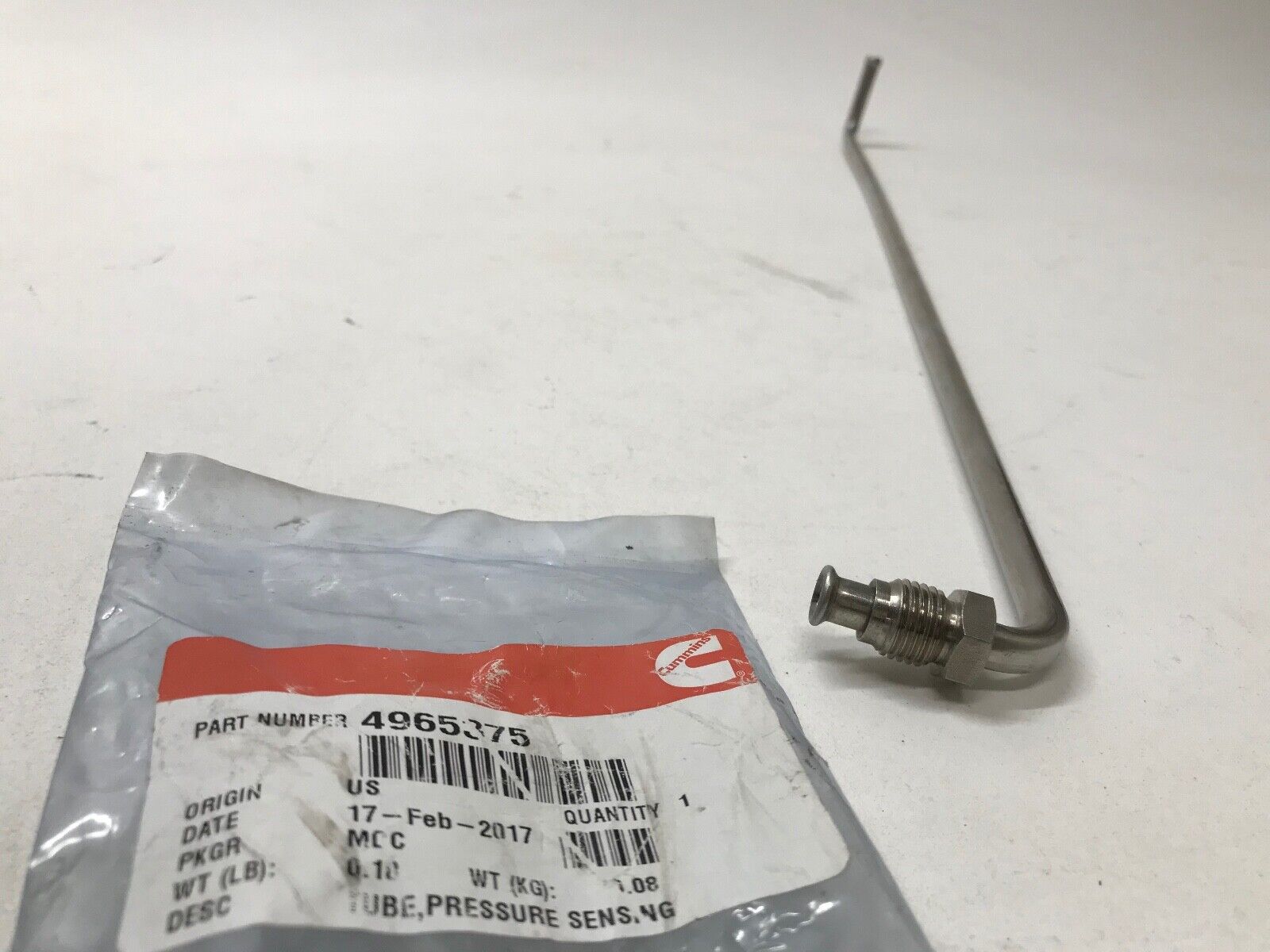 Cummins 4965375 TUBE, PRESSURE SENSING Original OEM part - HotCarParts
