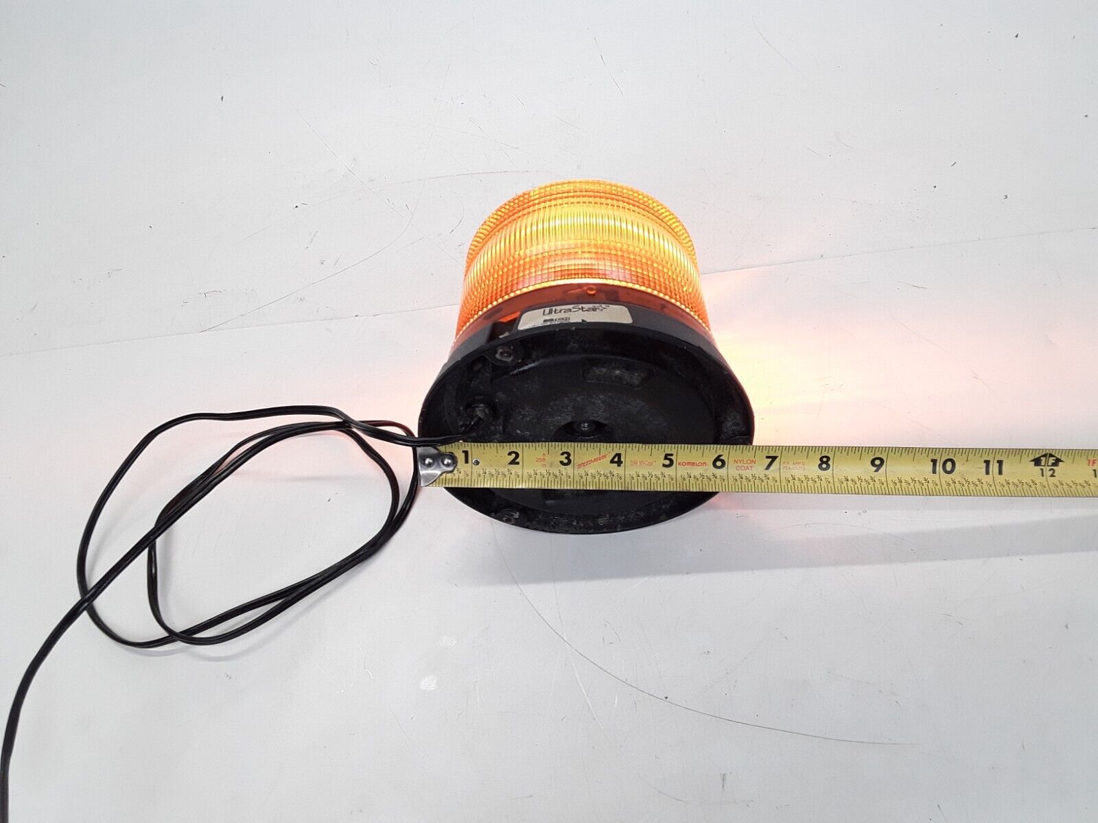 12 24V Flashing Strobe Beacon Emergency LED Warning Light Amber Lamp Ultra Star - HotCarParts