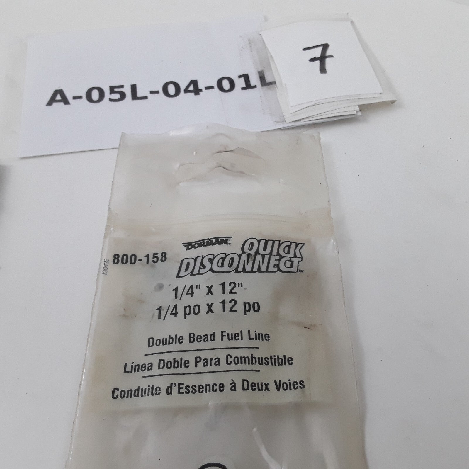 Dorman 800-158 Fuel Repair Line Kit Steel 1/4 in. x 12 in. Double Bead Line