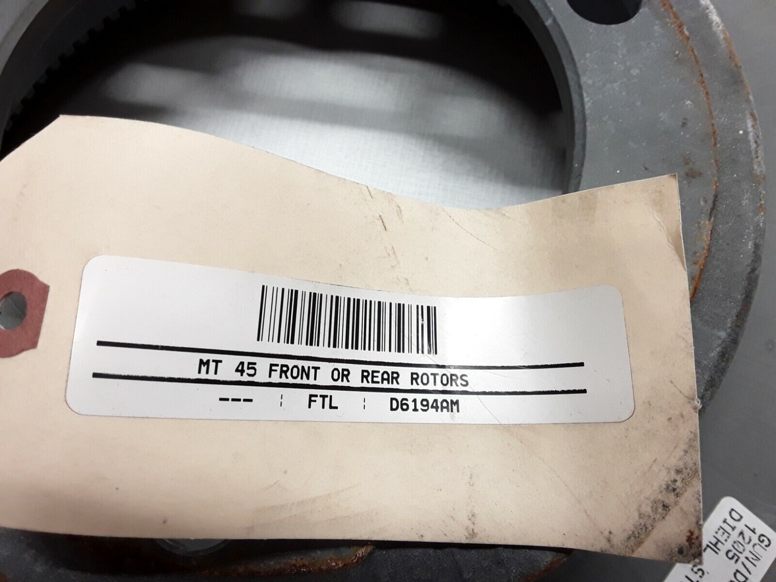 FREIGHTLINER MT 45 15.00X1.43 FRONT OR REAR ROTOR GUN-D6194AM Fast Shipping - HotCarParts