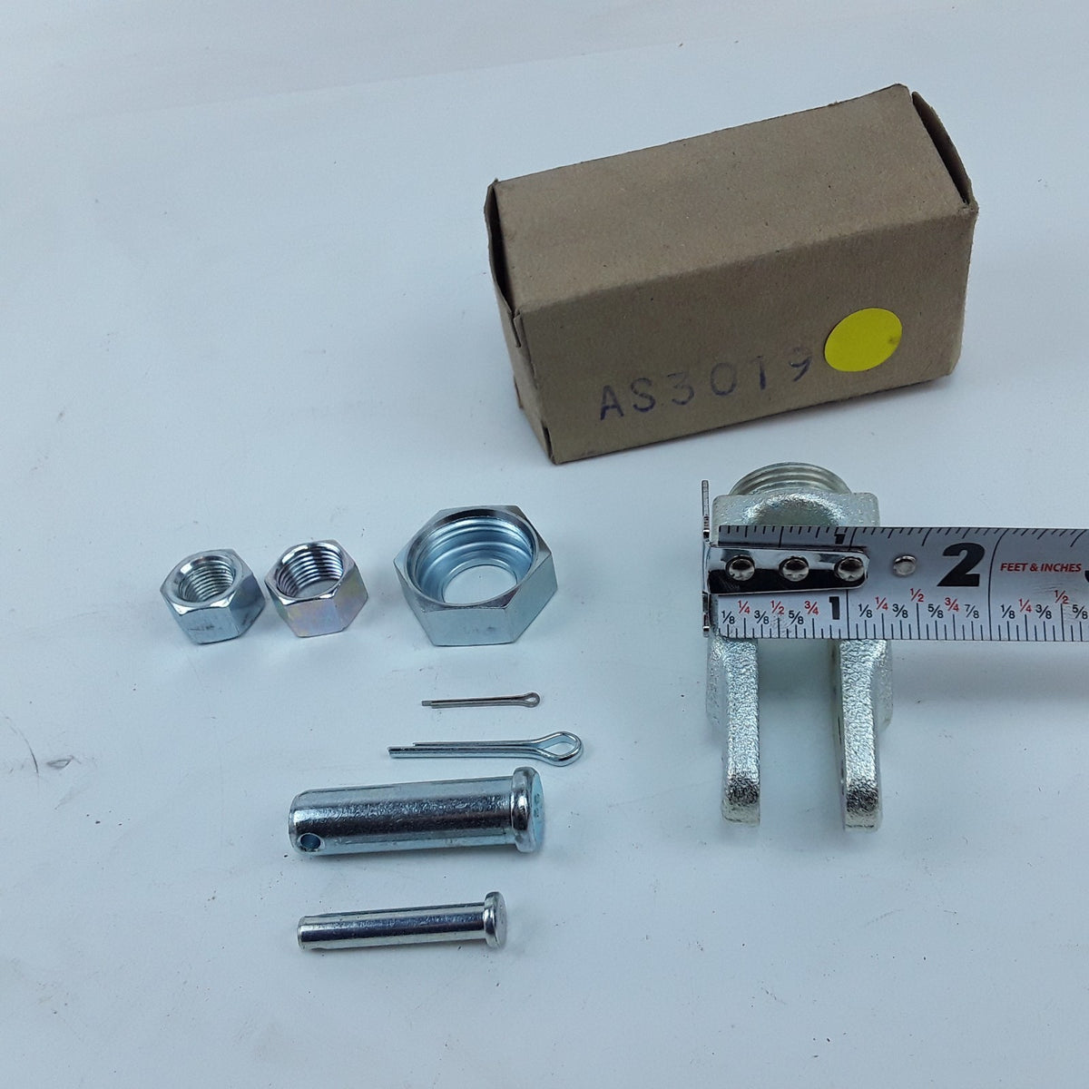 Collar Lock Clevis Kit Dual 1/2"-20 and 5/8"-18 Threads For Truck or Trailer