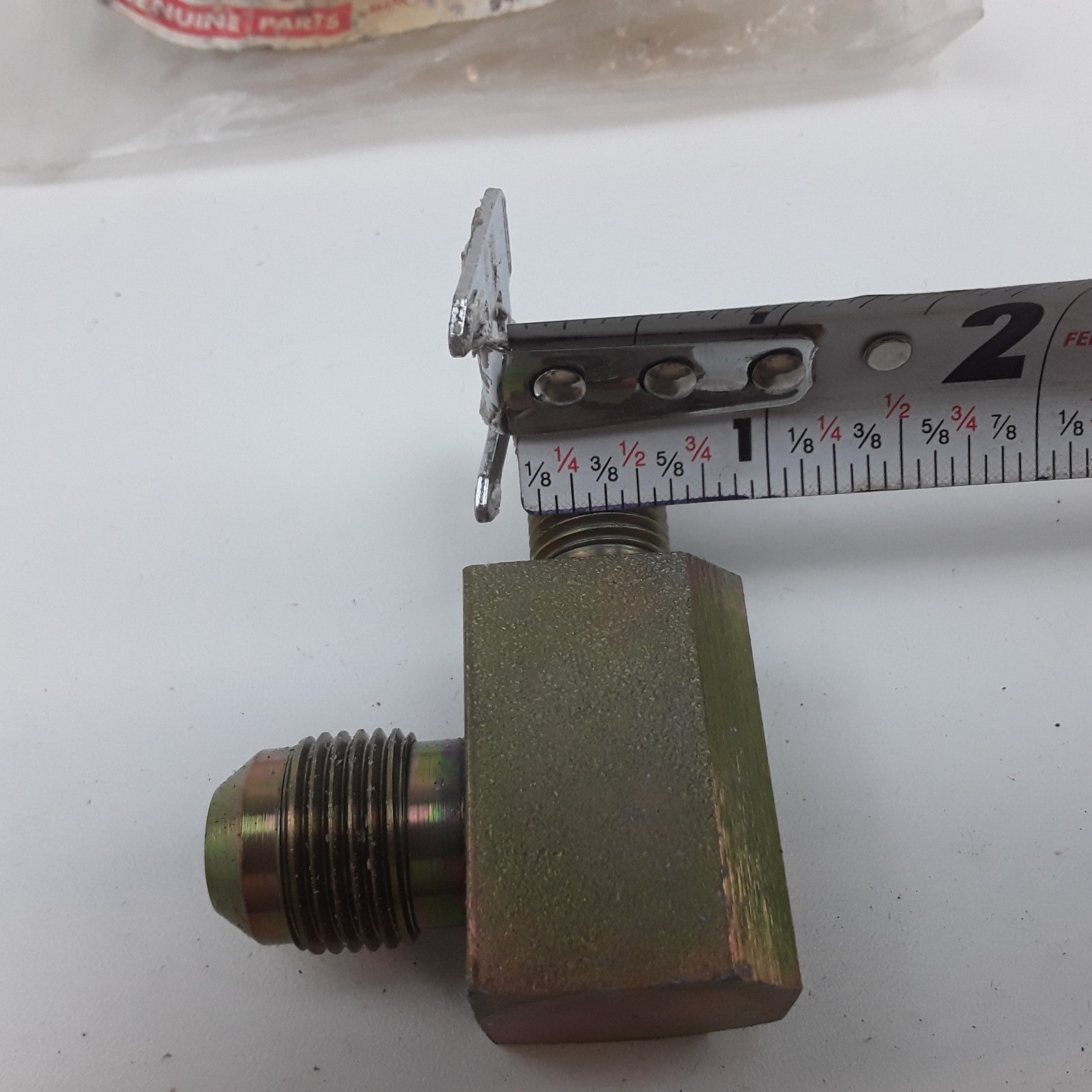 Toyota 69914-U2100-71 90 Degree Hydraulic Line Fitting NNB 1" x 2.5" Inches