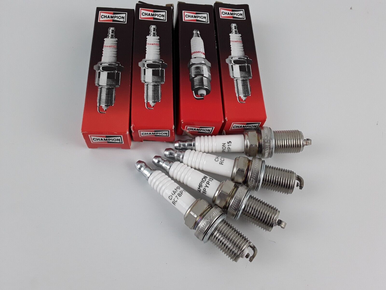 4 pcs Spark Plug Champion 243 RC78PYP15 Spark Plug-Industrial Fast Free Shipping - HotCarParts