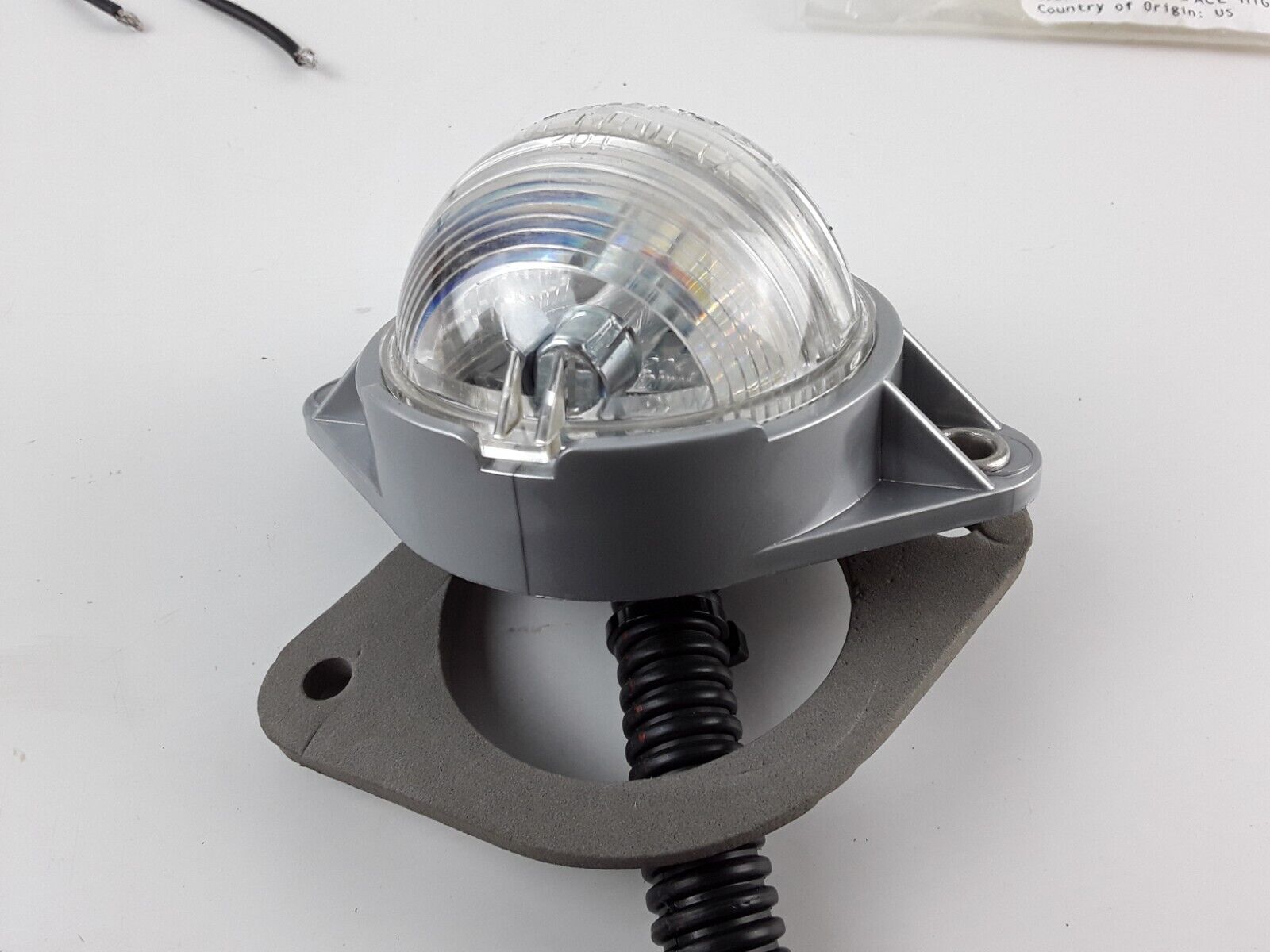 Dome Light Round Clear For Truck , Trailer 12 V Volt Hardwired Truck-Lite 20302 - HotCarParts