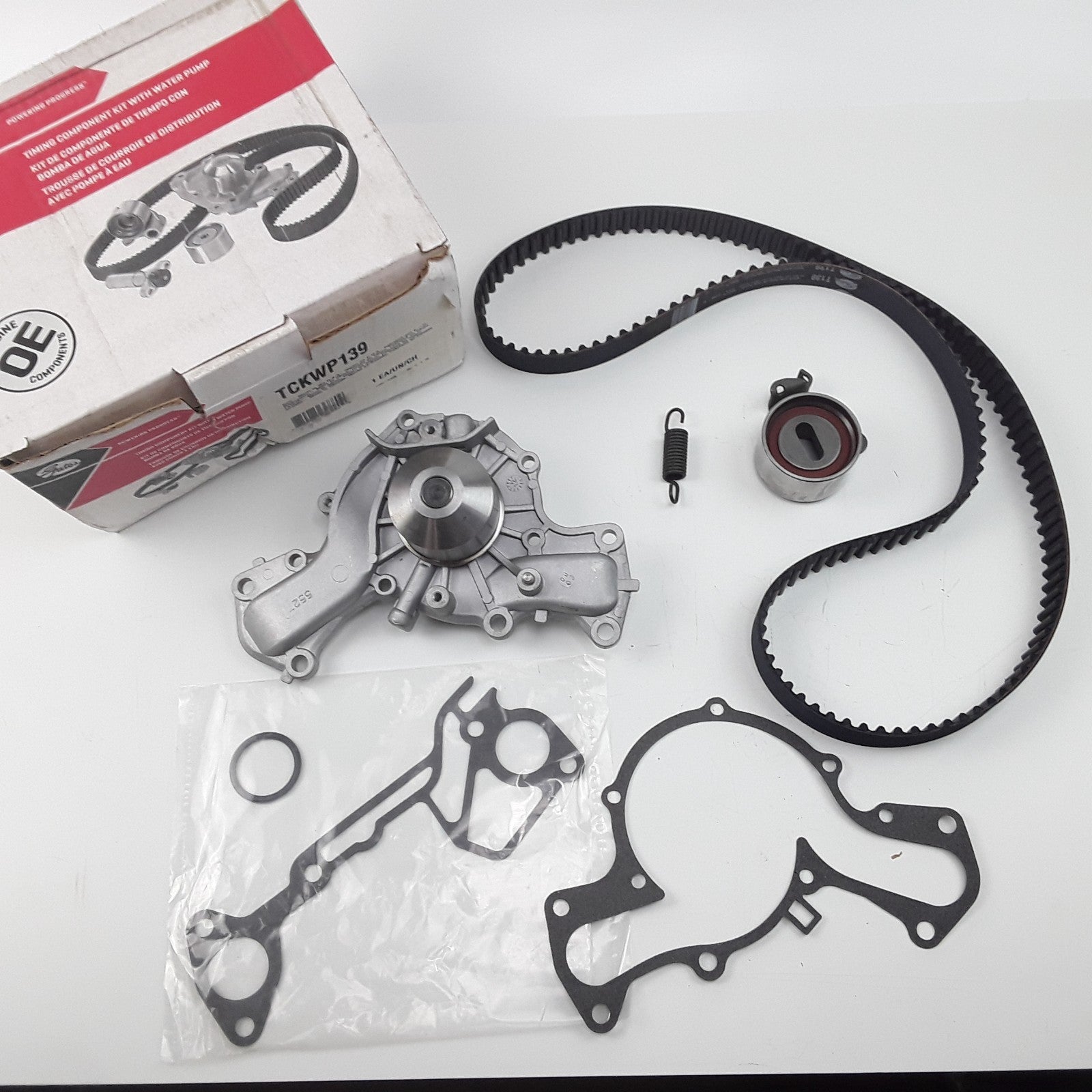 Engine Timing Belt Kit with Water Pump Fits Dodge Hyundai Mitsubishi (1987-2000)